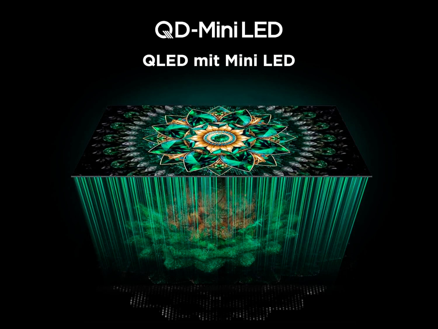 TCL QLED Mini LED-Fernseher »55Q7CX1«, 4K Ultra HD, Google TV-Smart-TV, Audio von Bang & Olufsen, Präzises Dimming, Smart TV, Apple TV, 4K HDR