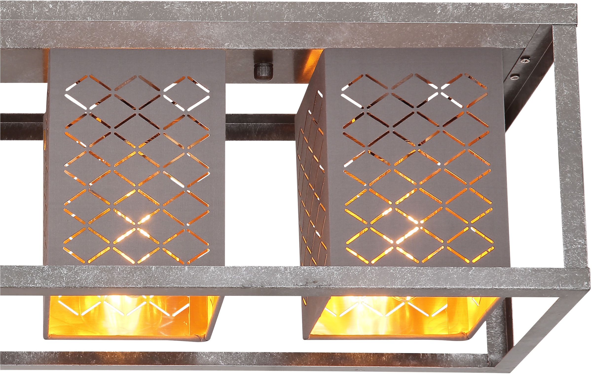 GLOBO LIGHTING Deckenleuchte »THOMAS« E27 1 Stk. Deckenlampe/silberfarben/antik/Dekorstanzung/Wohnbereich