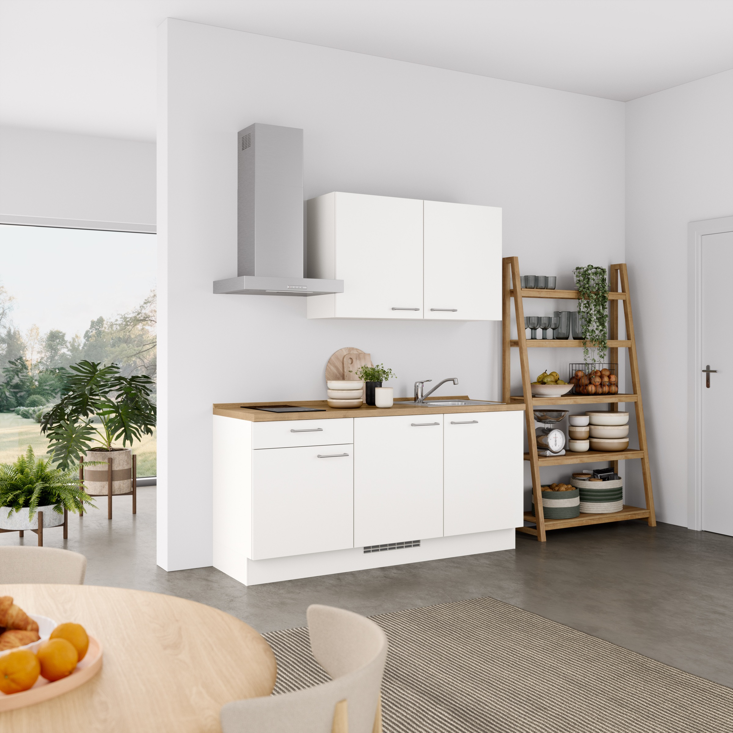 nobilia® Küchenzeile »"Laser I"«, vormontiert, Ausrichtung wählbar, Breite 180 cm, wahlw. mit E-Geräten