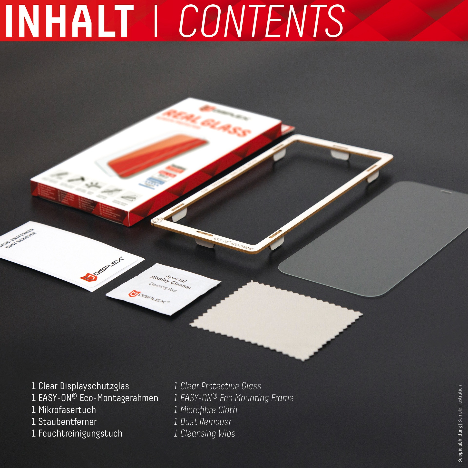 Displex Displayschutzglas »Real Glass - iPhone 13 Pro Max/14 Plus«, für iPhone 14 Plus
