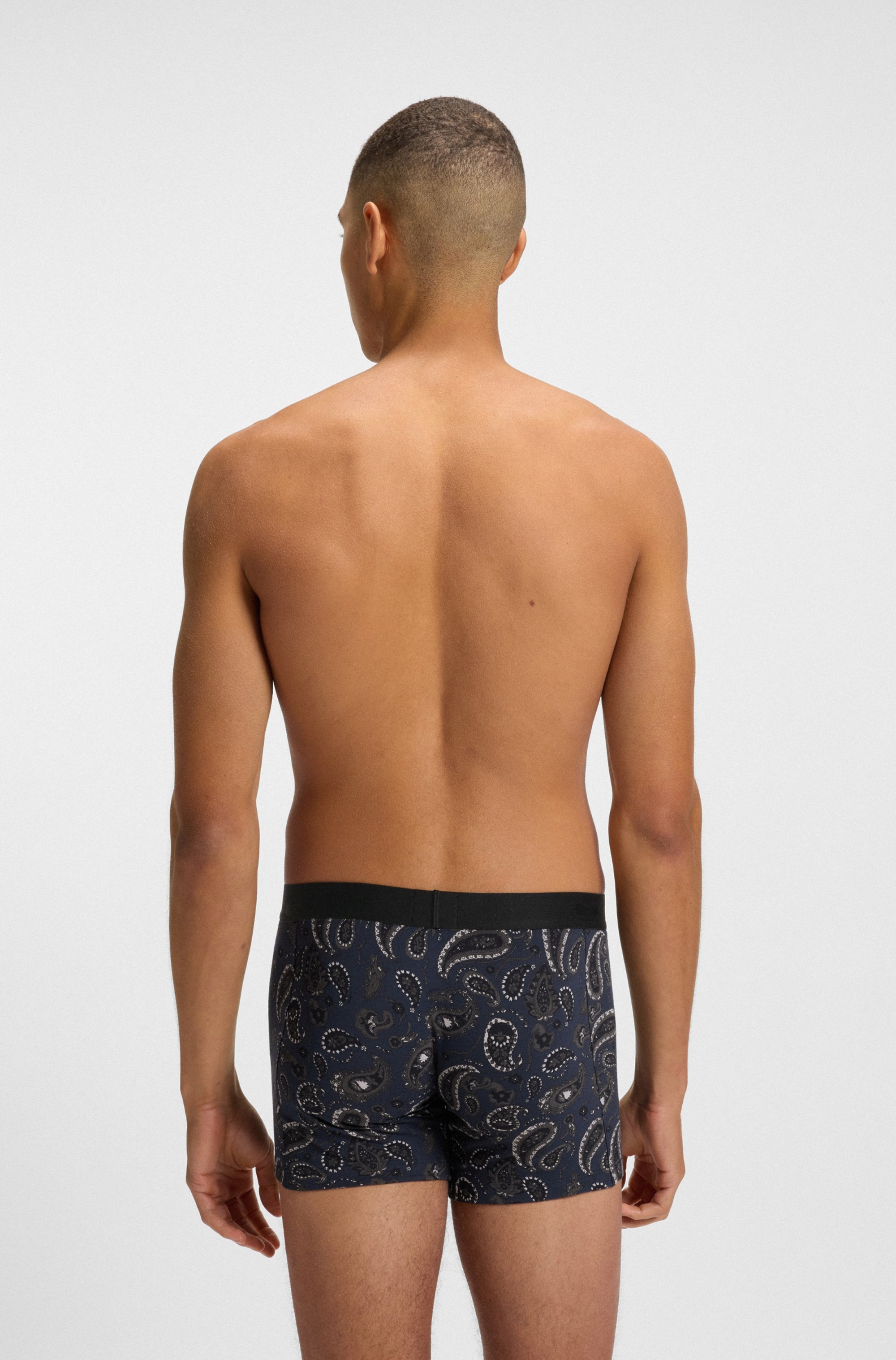 BOSS Trunk »BoxerBr3P BOSS ONE«, (3 St.), elastischer Bund mit Logo, teilweise gemsutert