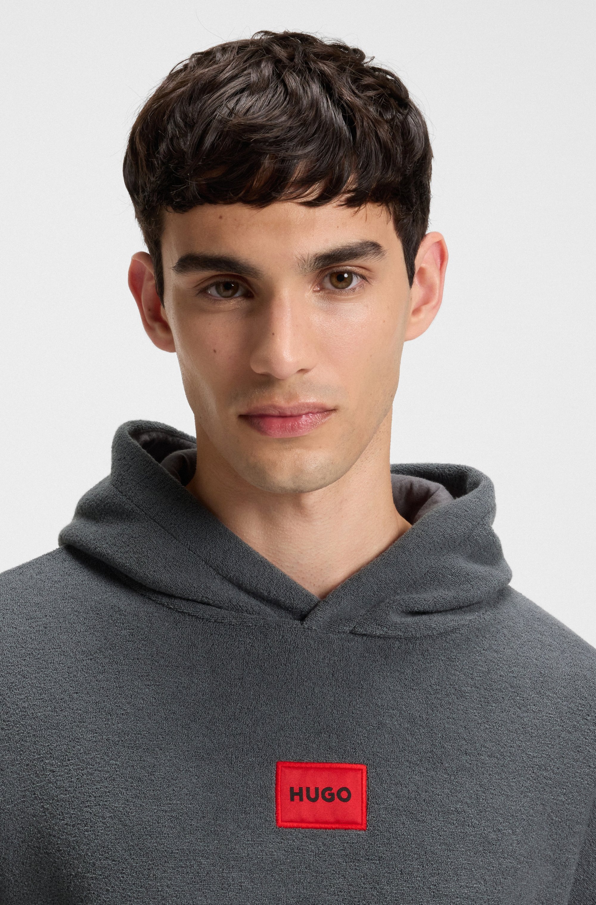 HUGO Underwear Hoodie Relaxed Fit, Fleece-Qualität