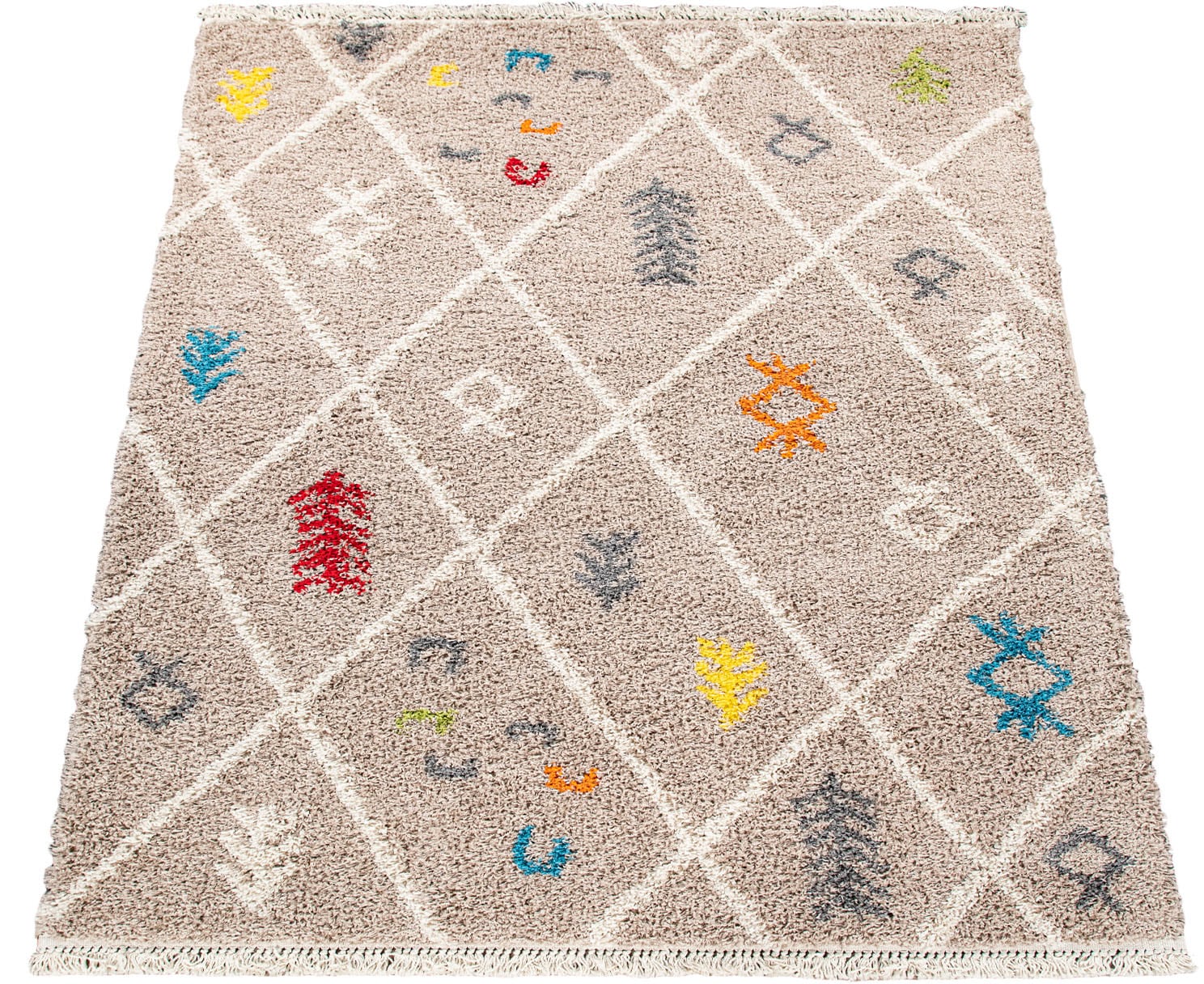 Paco Home Hochflor-Teppich »Wooly 285«, rechteckig, 39 mm Höhe, Berber Desi günstig online kaufen