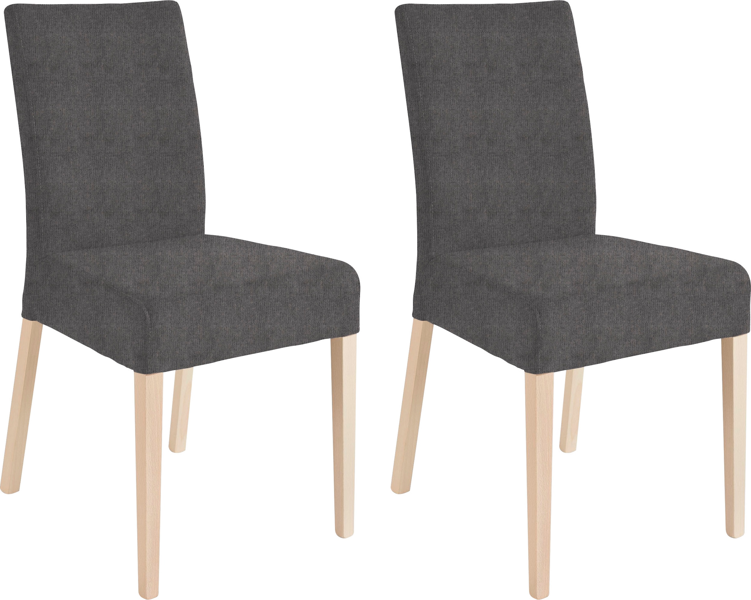 Home affaire 4-Fußstuhl »Umag« (Set) 2 Stk.Sitz und Rücken gepolstert günstig online kaufen