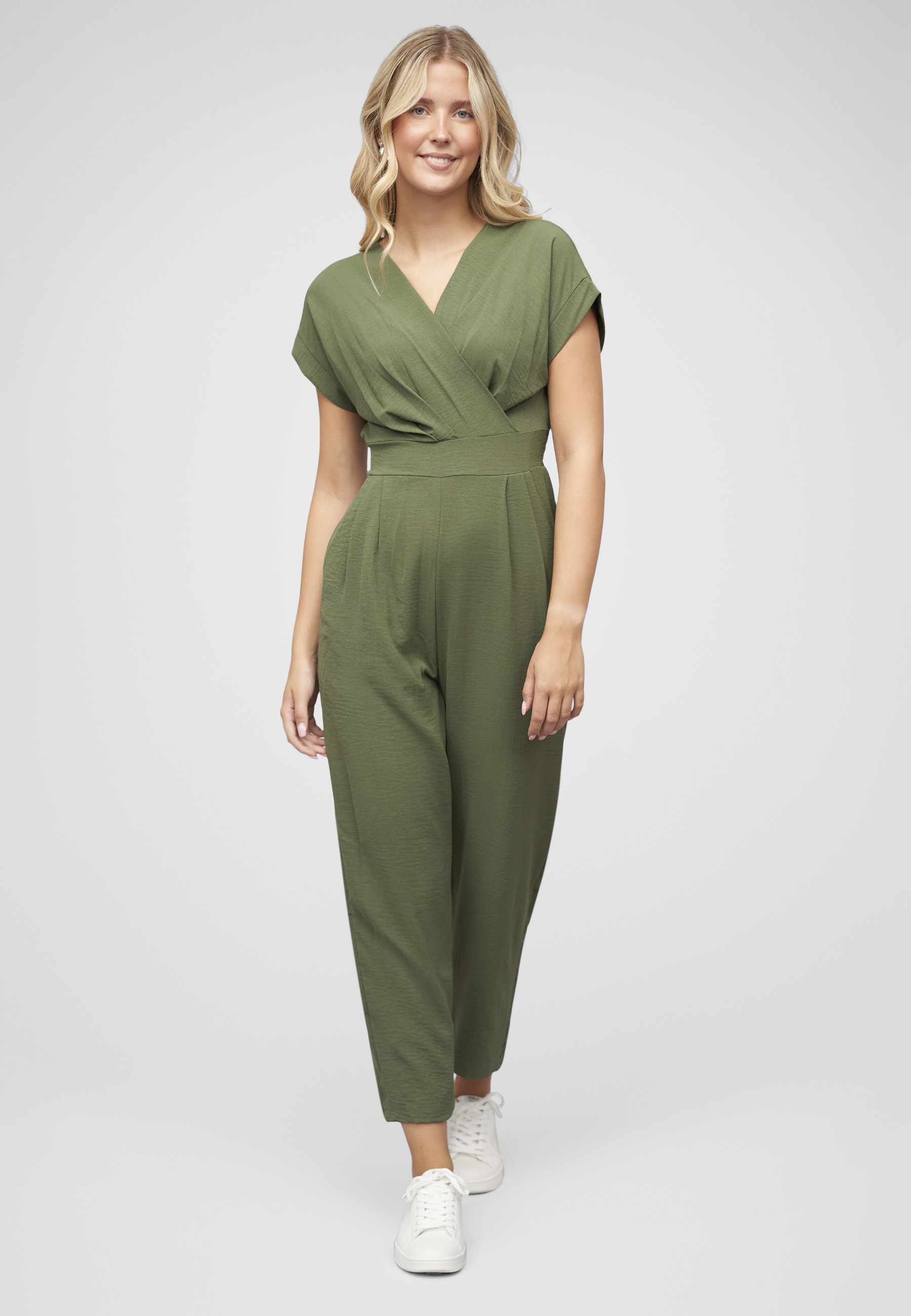 CLOUD 5IVE Jumpsuit »CLOUD 5IVE Jumpsuit in Wickeloptik mit 2-Pockets« 1 Stk.