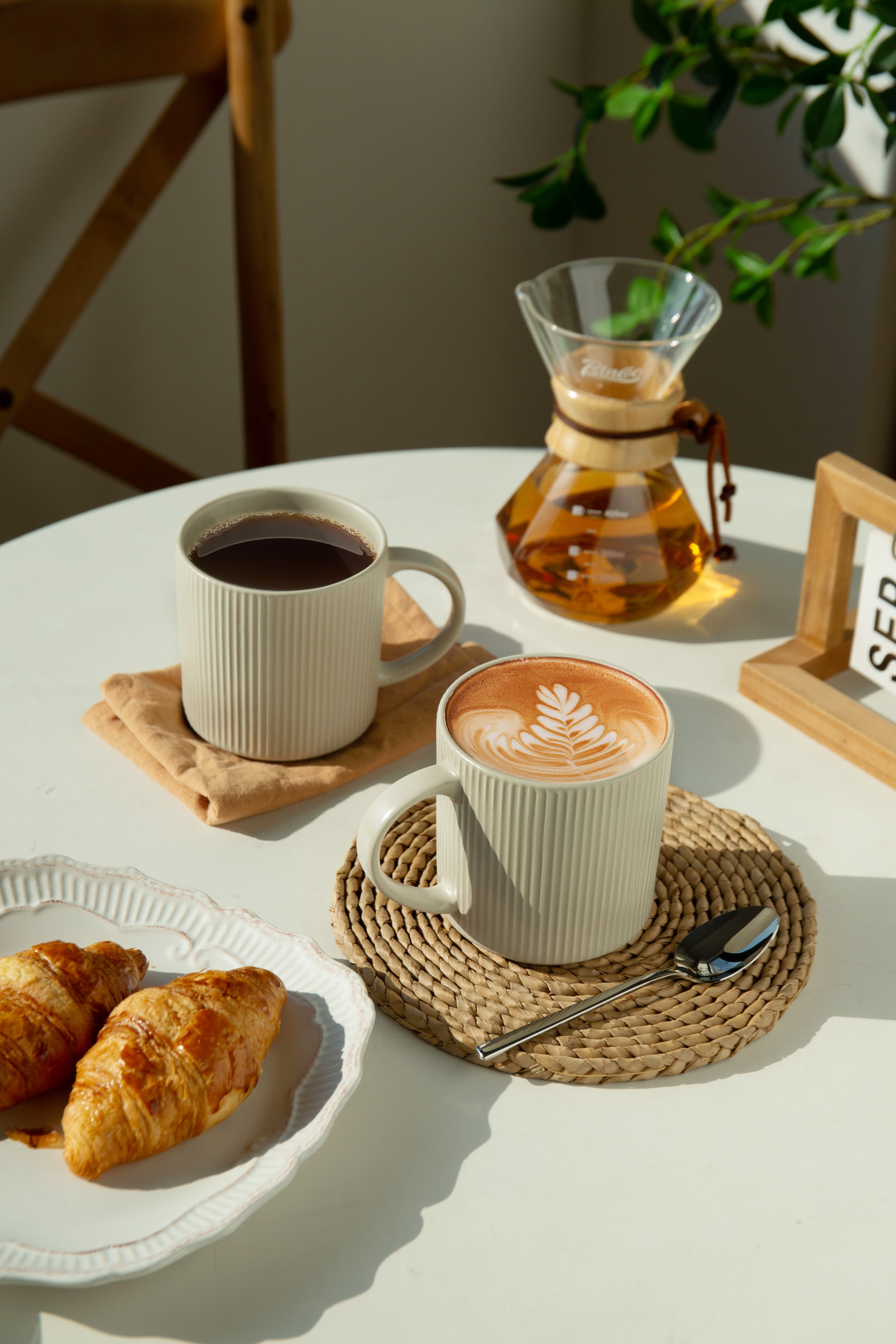 my home Becher »Kaffeebecher Loik, 6er Set«, (Set, 6 tlg.), spülmaschinenfest und mikrowellengeeignet, 460 ml