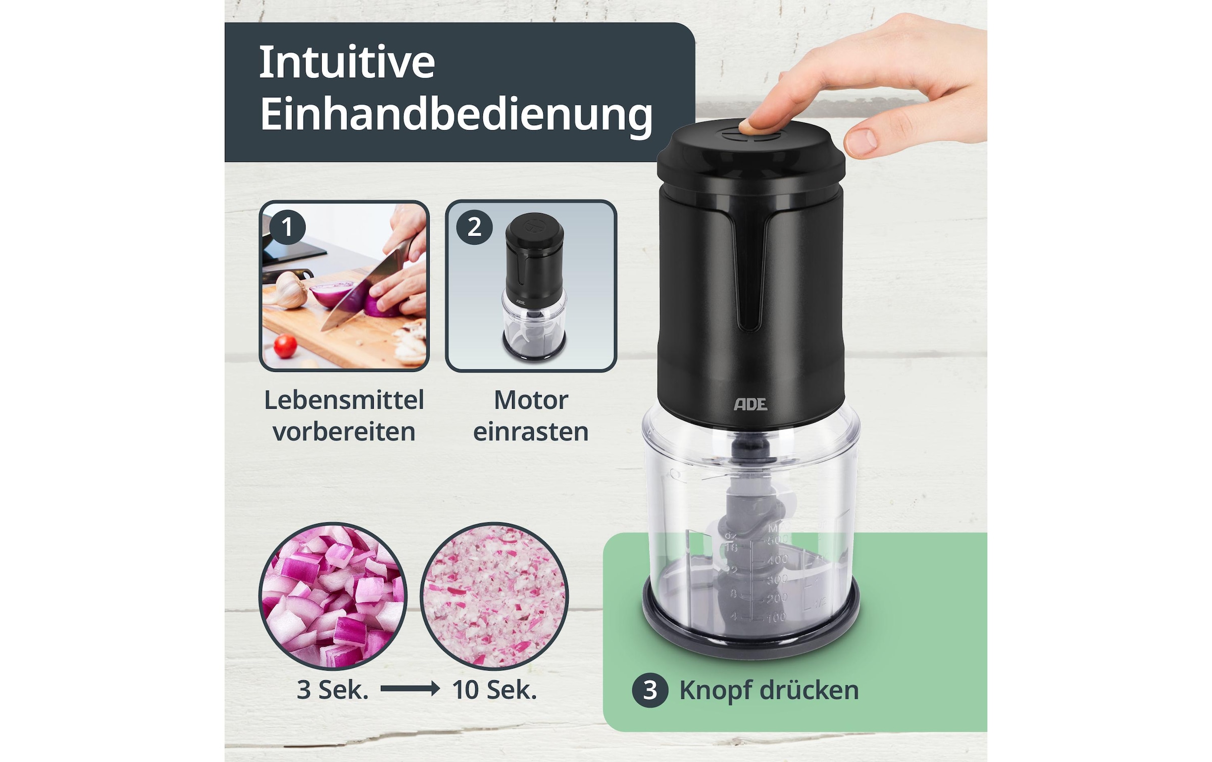 ADE Zerkleinerer »Elektrisch KG2401-1 400W 500 l«