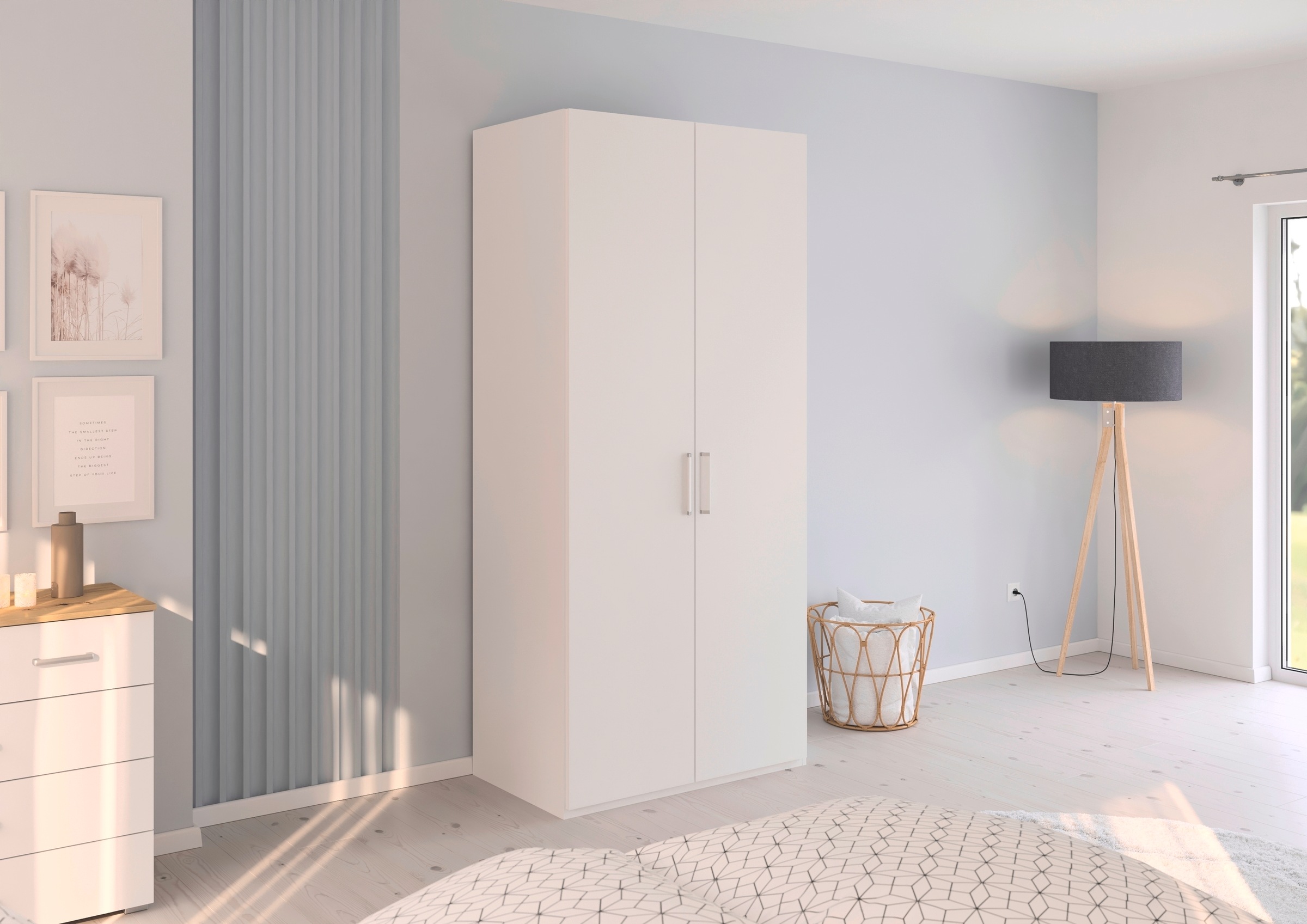 rauch Drehtürenschrank »Kleiderschrank Schrank Garderobe Schlafzimmerschrank EVELYN«, (in 2 Höhen 197 oder 210 cm erhältlich), in elegantem Stil, viel Stauraum 4 Breiten und 2 Höhen MADE IN GERMANY