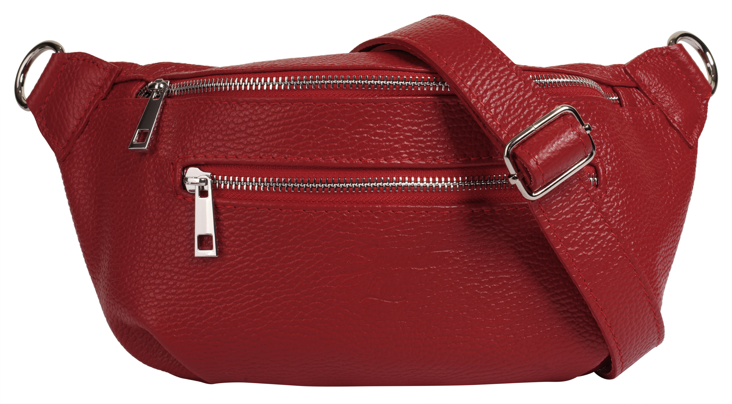 Gürteltasche, echt Leder, Made in Italy