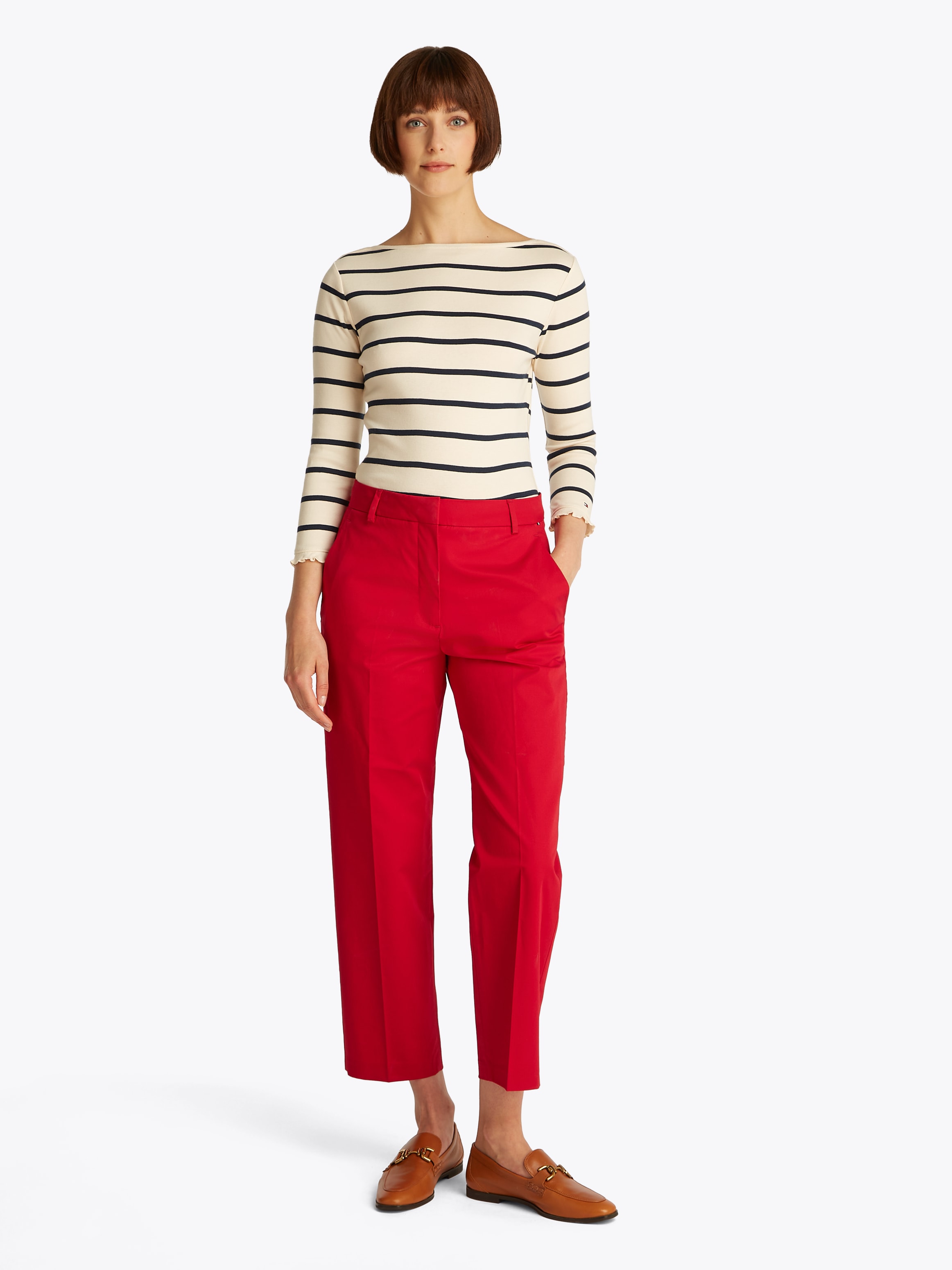 Tommy Hilfiger Chinohose, mit Bügelfalten