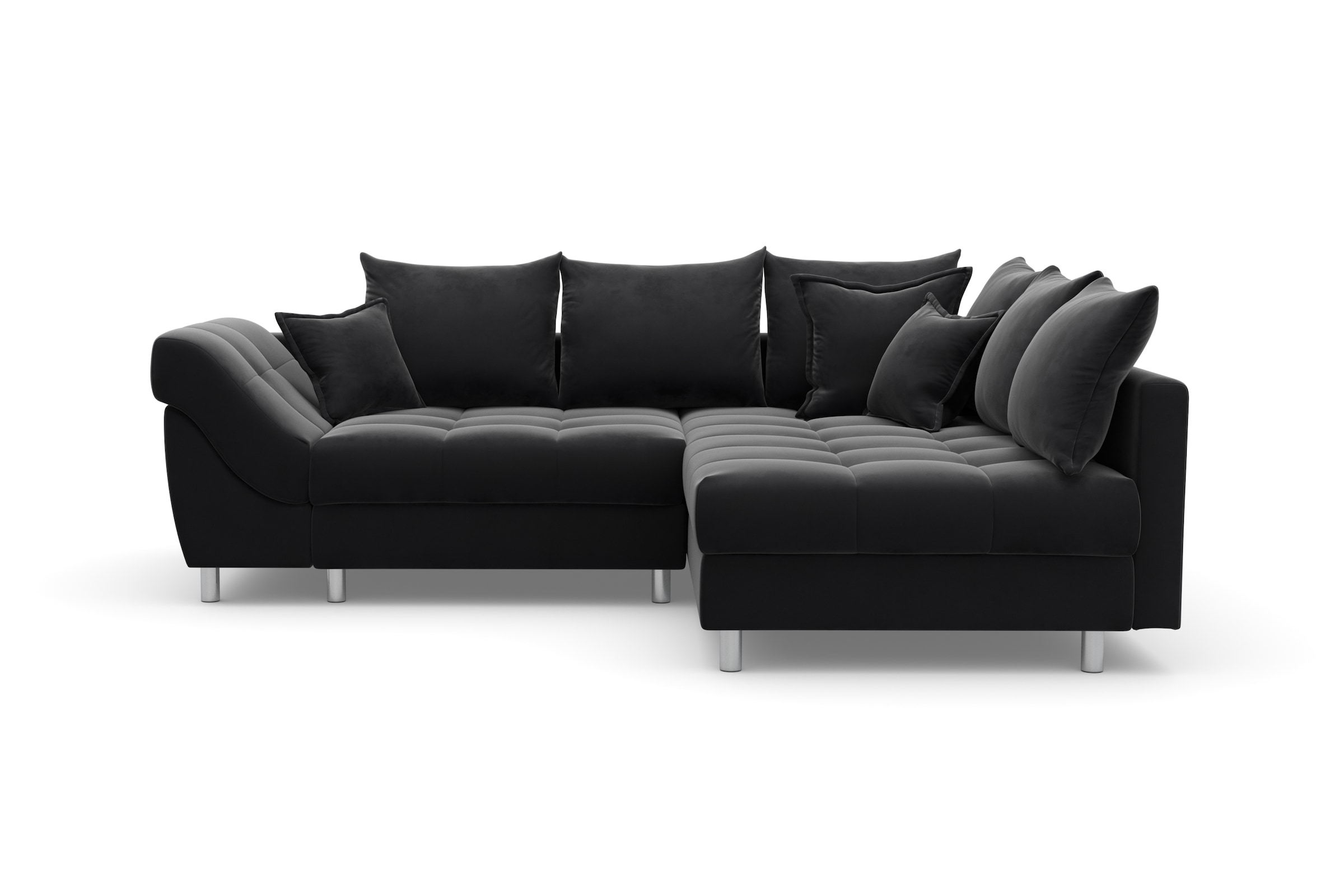 COLLECTION AB Ecksofa Joseli,  mit Zier- und Rückenkissen, komfortable Schanzen-Armlehne