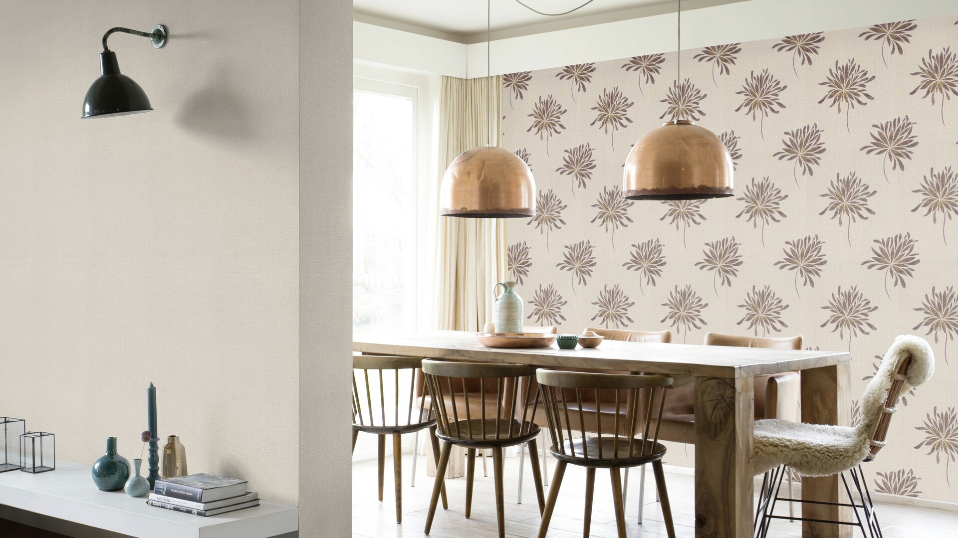 Rasch Vliestapete »Andy Wand«, floral-geblümt-metallic, gut lichtbeständig, hochwaschbeständig