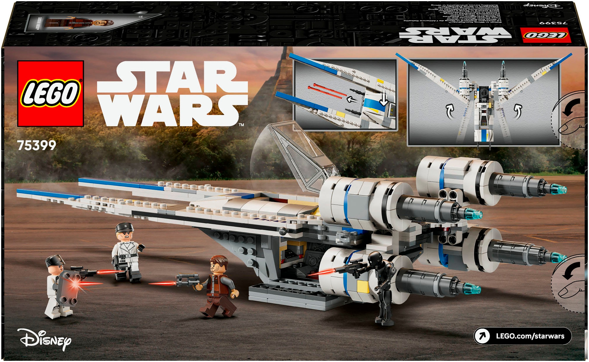 LEGO® Konstruktionsspielsteine »Rebel U-Wing Starfighter (75399), LEGO Star Wars ™«, (594 St.), Made in Europe