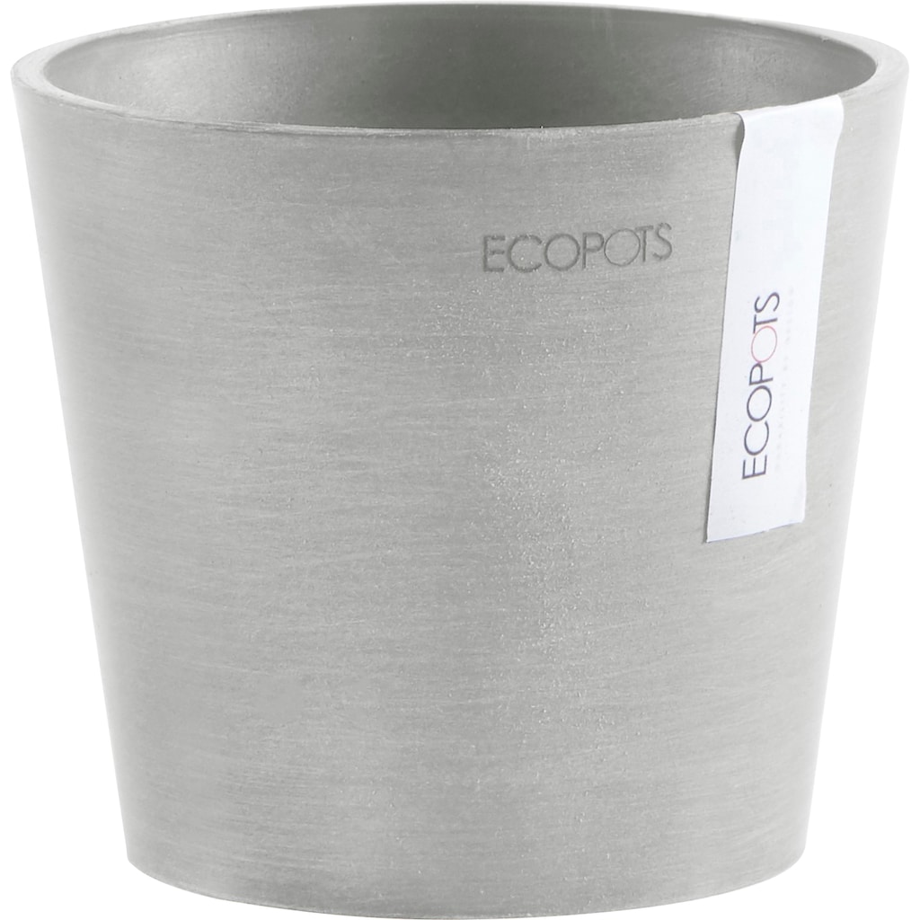 ECOPOTS Blumentopf »AMSTERDAM Mini White Grey«, BxTxH: 13x13x11,4 cm