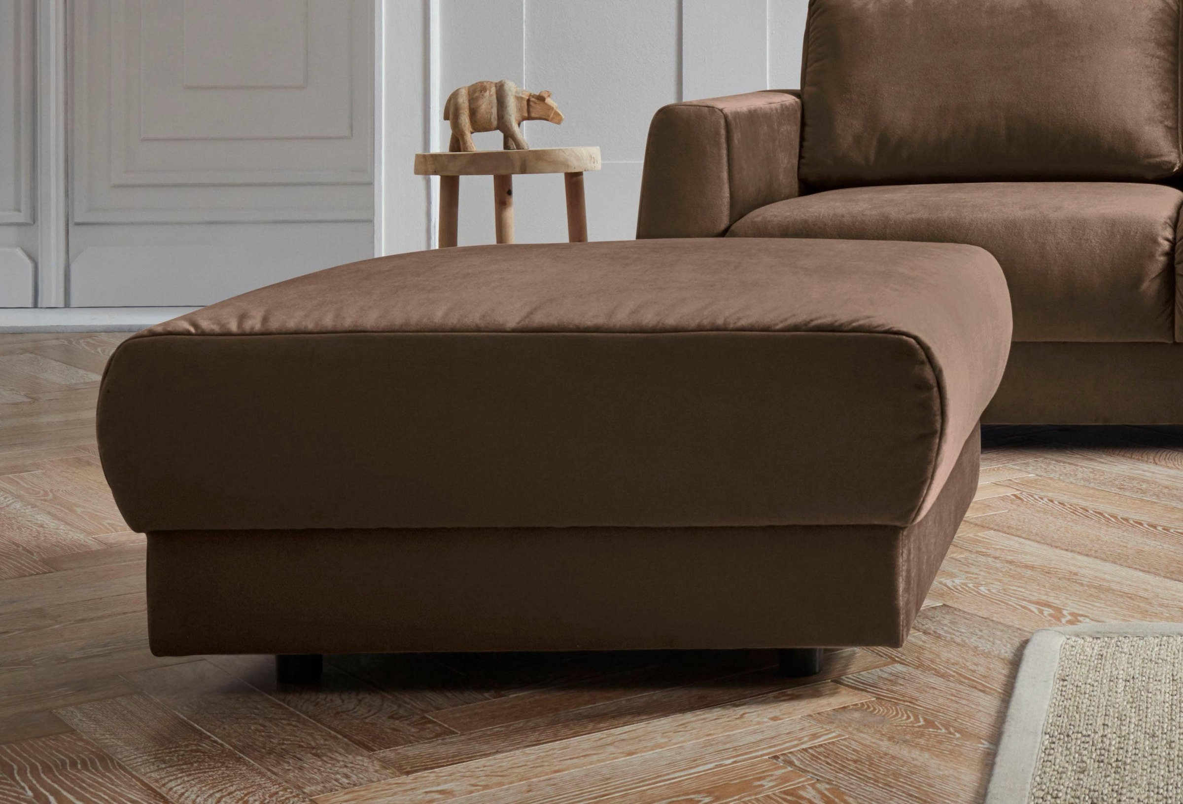 Home affaire Hocker »Hobro« in 3 Bezugsstoffen und vielen Farben, Design by günstig online kaufen