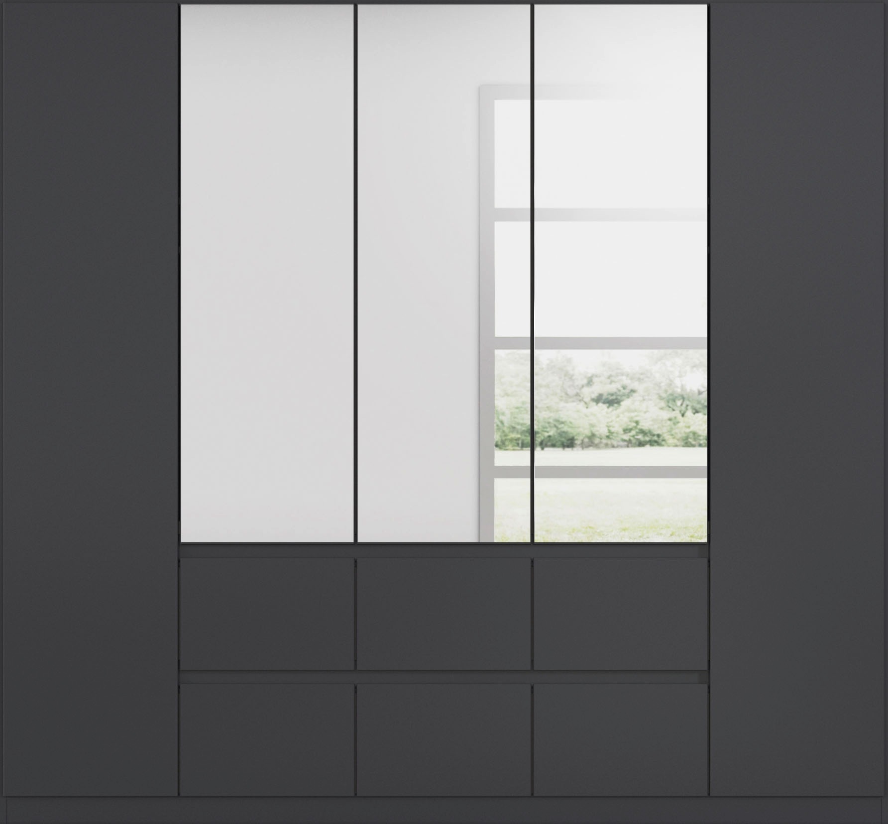 rauch Drehtürenschrank "Kleiderschrank Schrank mit Spiegel Garderobe Garder günstig online kaufen