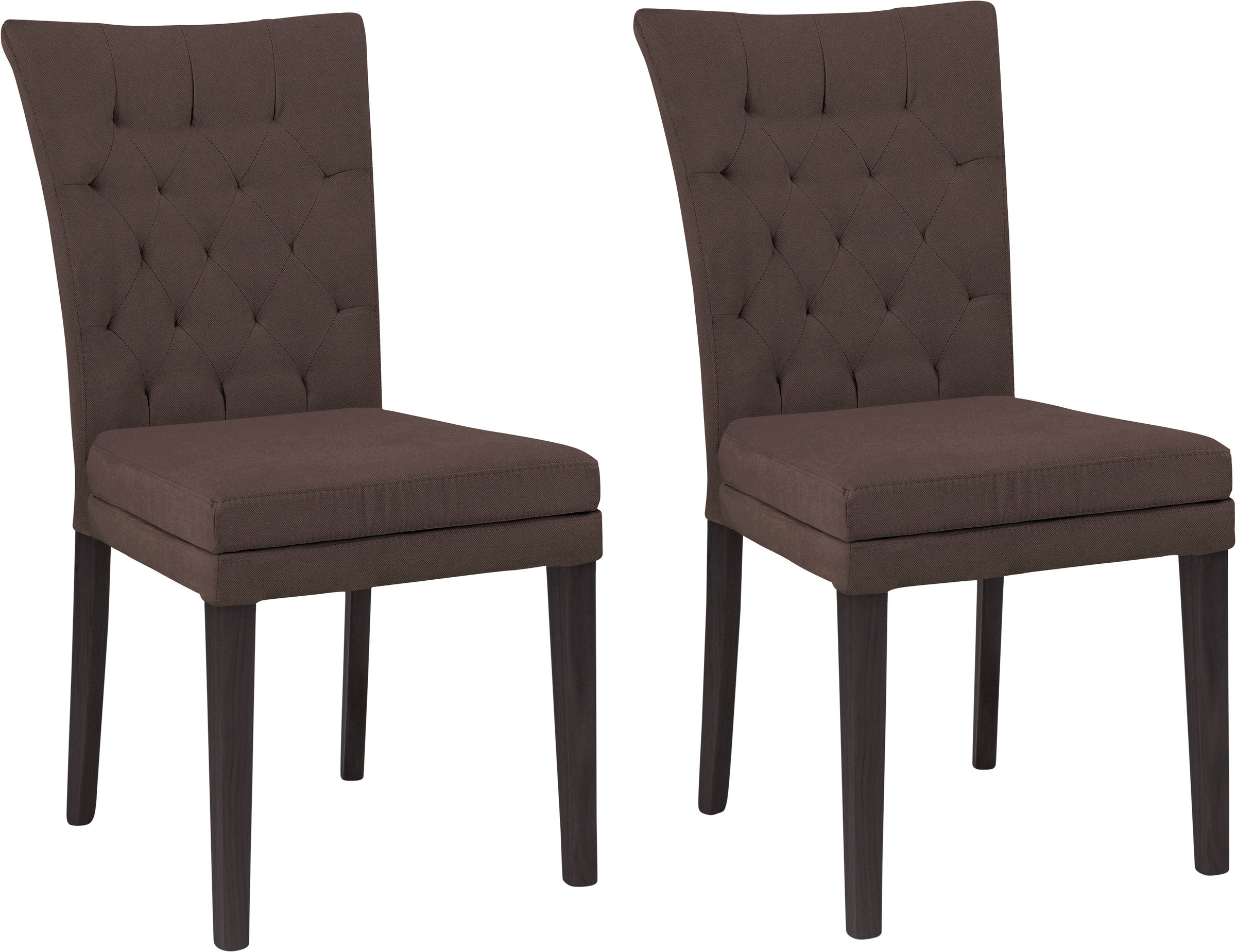 Home affaire 4-Fußstuhl »Colorado«, (Set), 2 St., Luxus-Microfaser, Beine a günstig online kaufen
