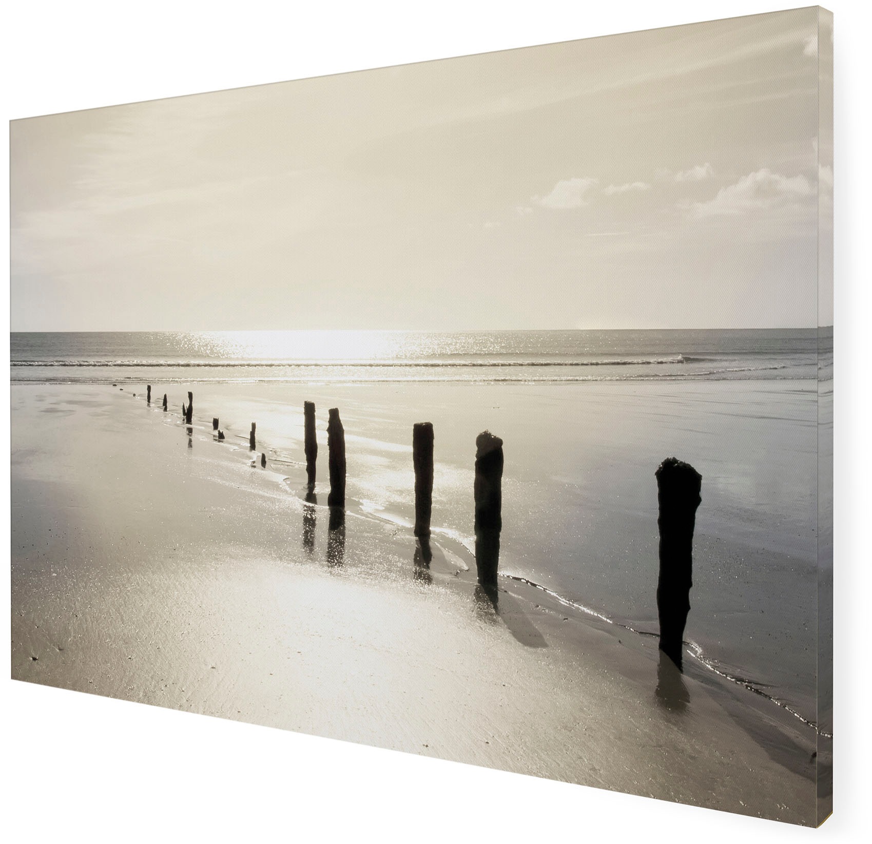 Art for the home Leinwandbild »Outdoor Sonne Meer 50x70cm«, (1 St.)