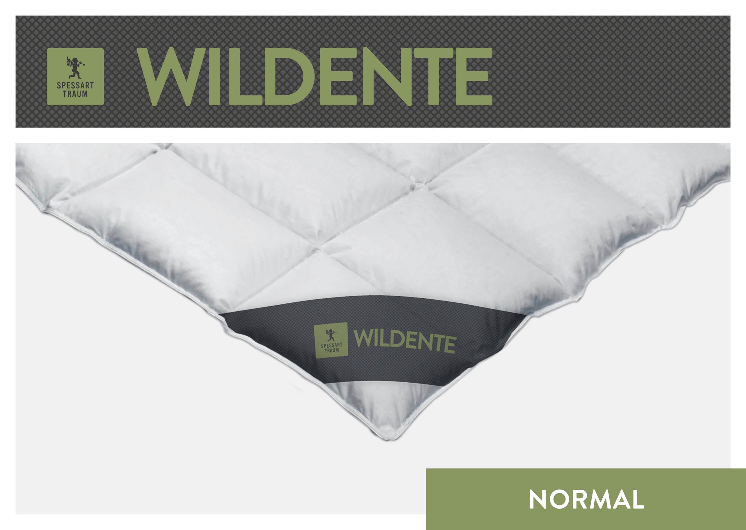 SPESSARTTRAUM Daunenbettdecke »Wildente Bettdecken 135x200cm & weitere Größen«, normal, Füllung 100% Daunen, Bezug 100% Baumwolle, (1 St.), Bettdecken Ganzjahresbettdecke, Winter, Sommer