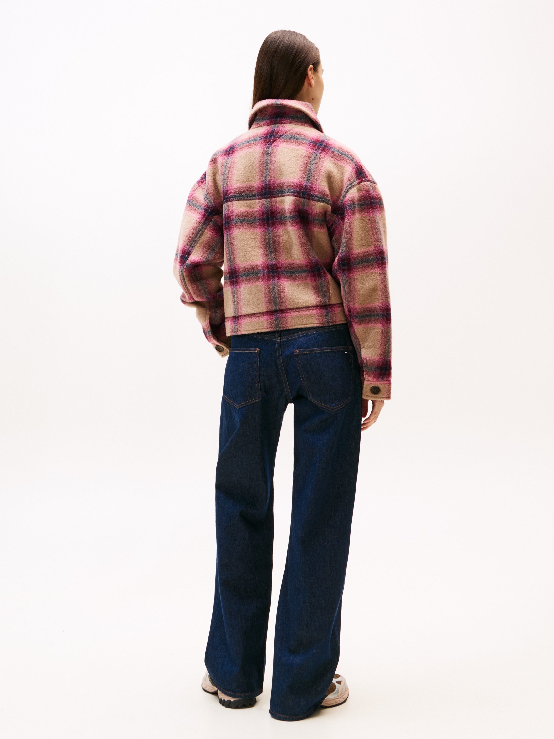 Tommy Jeans Hemdjacke »TJW WOOL TRUCKER JACKET« Materialmix, mit Wolle