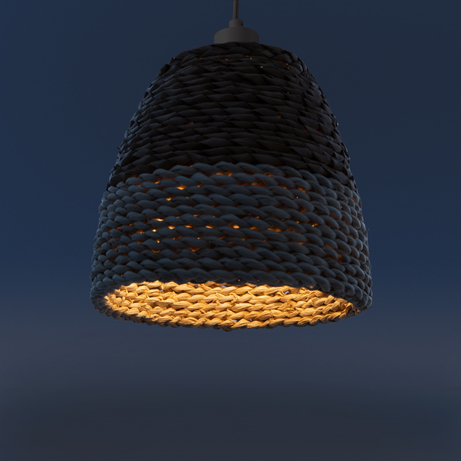 Paco Home Pendelleuchte »Basto«, 1 flammig, Leuchtmittel E27 | ohne Leuchtmittel, Deckenlampe LED Wohnzimmer Und Schlafzimmer, Gras, Deko E27
