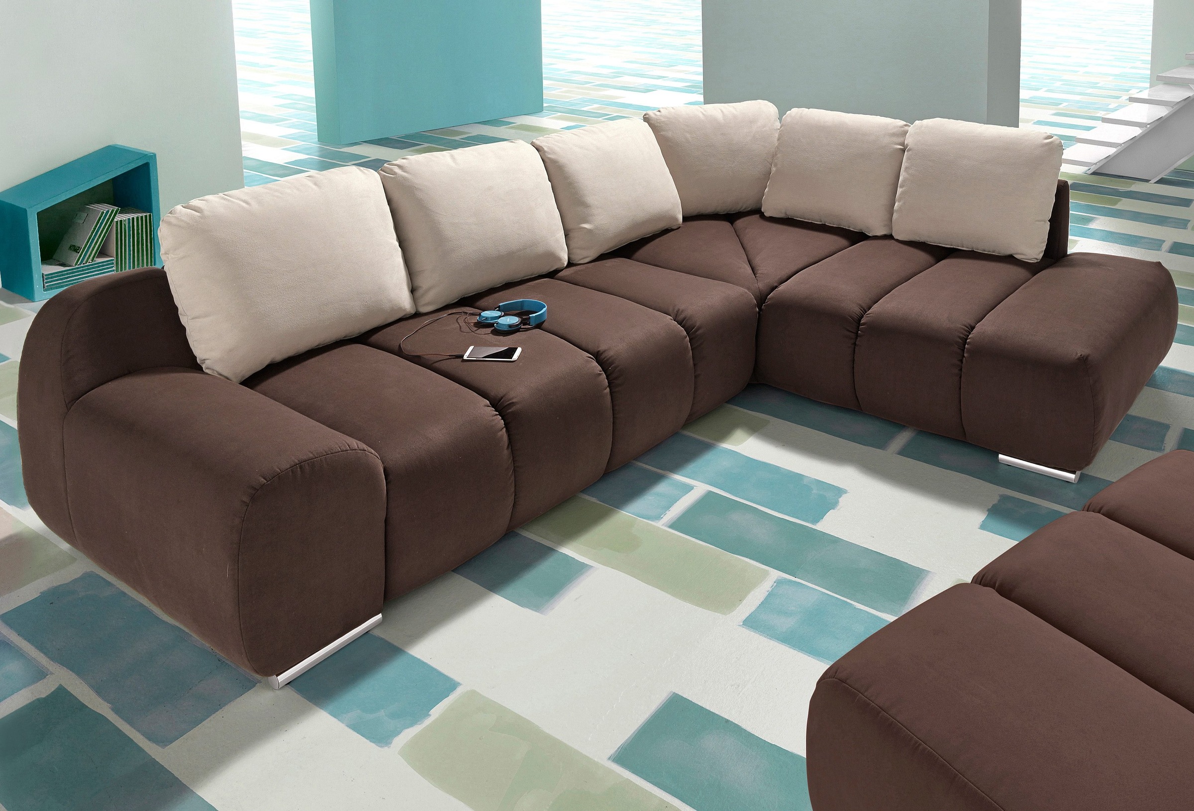 Home affaire Ecksofa »Bono L-Form« mit Ottomane, wahlweise mit Bettfunktion günstig online kaufen