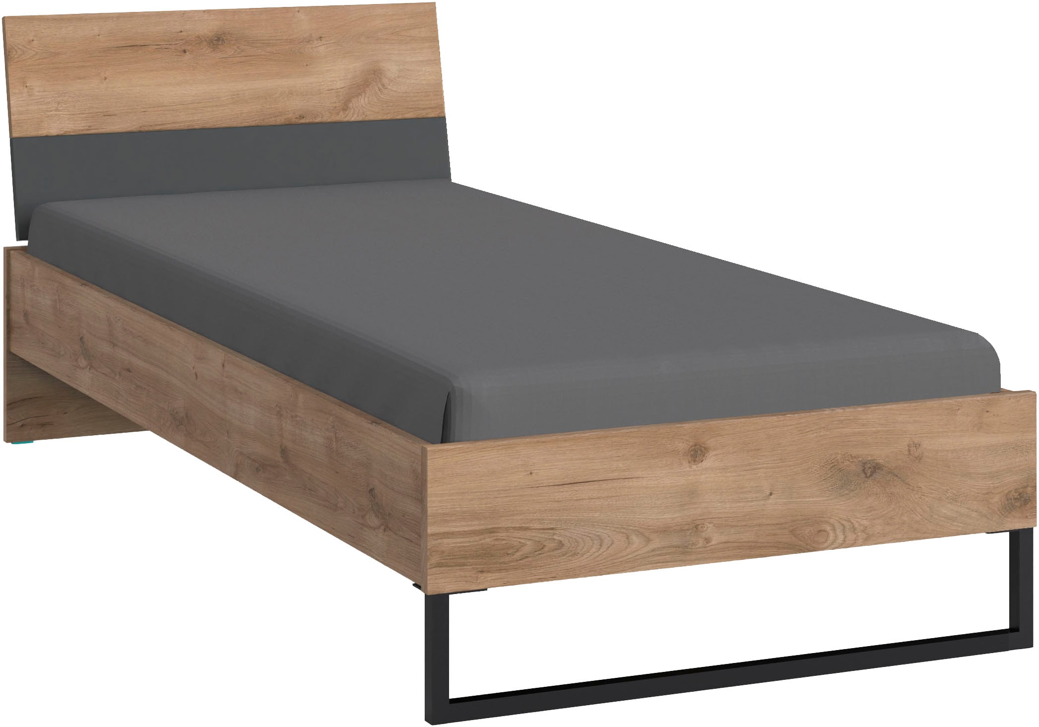 Wimex Einzelbett »Texel erhältlich in den Breiten 90 & 140cm« Mit Metallkuf günstig online kaufen