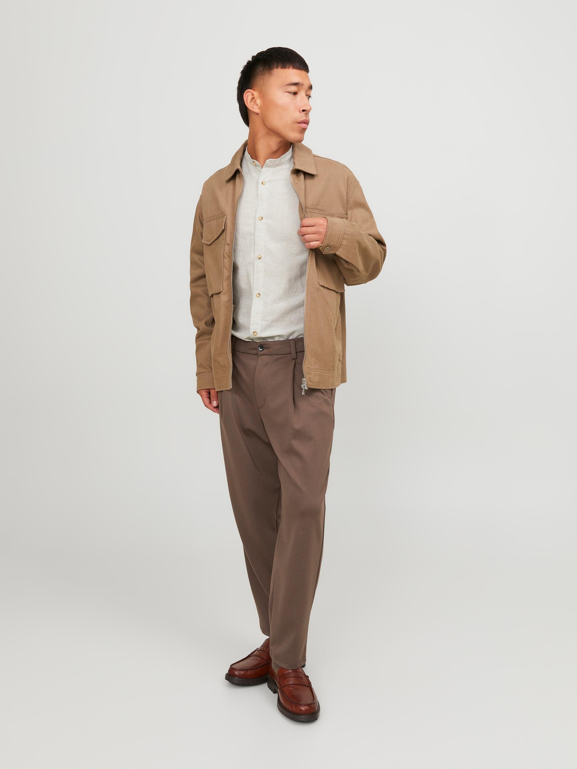 Jack & Jones Langarmhemd »JJESUMMER BAND LINEN BLEND SHIRT LS SN«