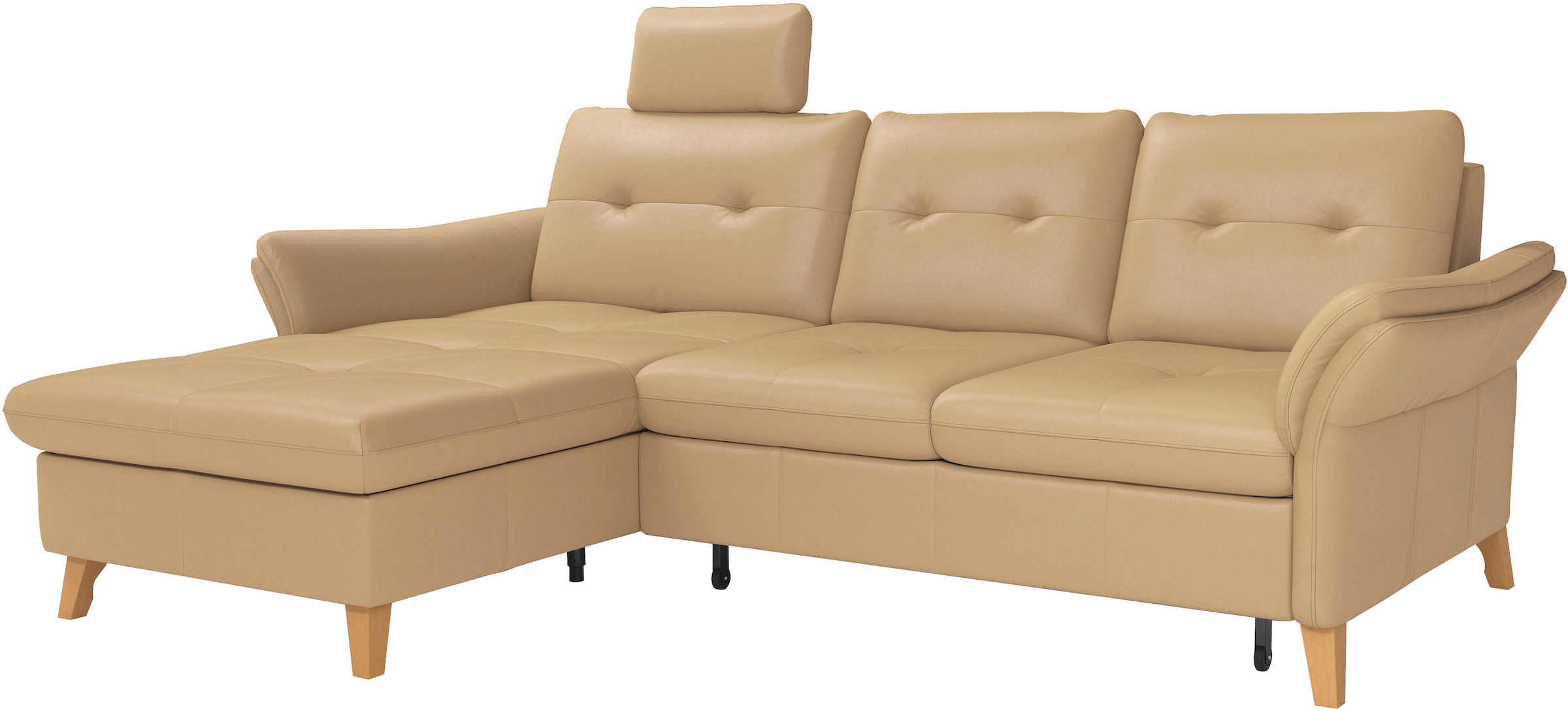 sit&more Ecksofa »Göteborg«, Sitztiefenverstellung und Federkern, wahlweise mit Bettfunktion