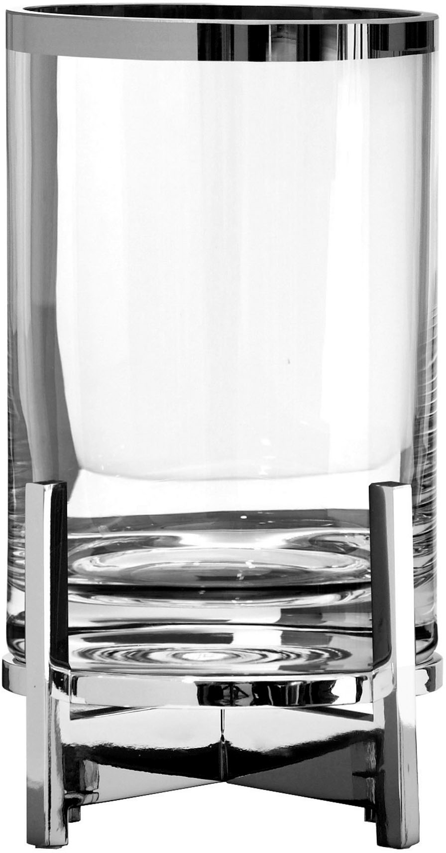 Fink Windlicht »CHARLES, mit Glaszylinder und Platinumrand«, (1 St.), macht  auch als Vase eine gute Figur online bei