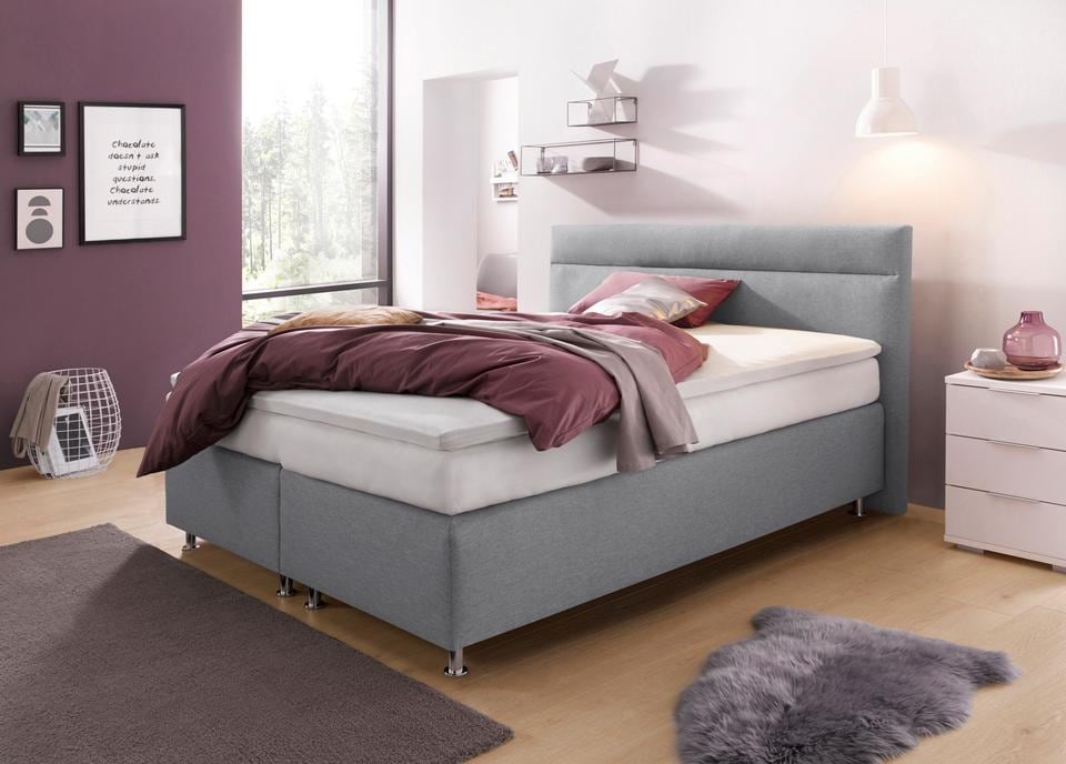 Westfalia Schlafkomfort Boxspringbett wahlweise mit LED-Beleuchtung günstig online kaufen