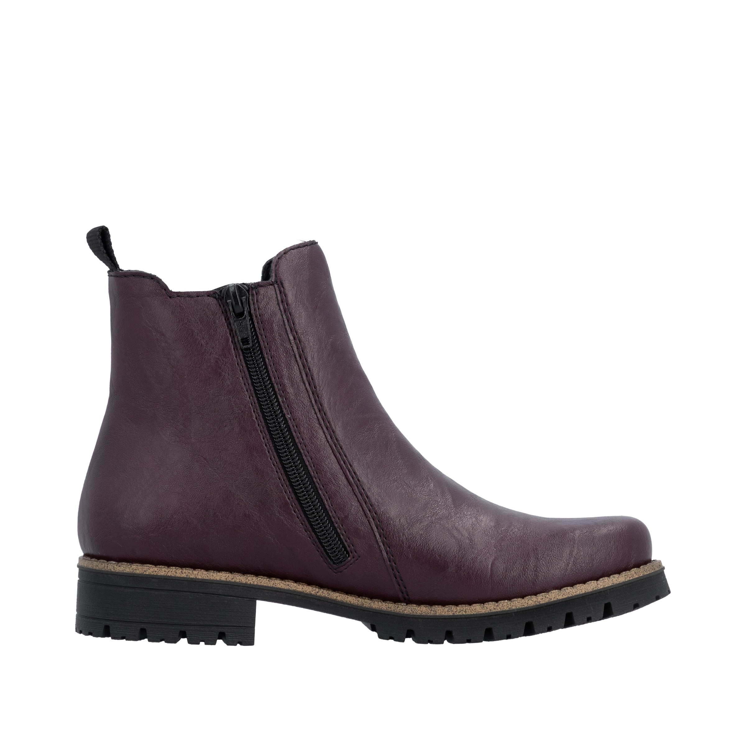Rieker Chelseaboots  Stiefelette, Boots mit kariertem Stretcheinsatz an der Seite