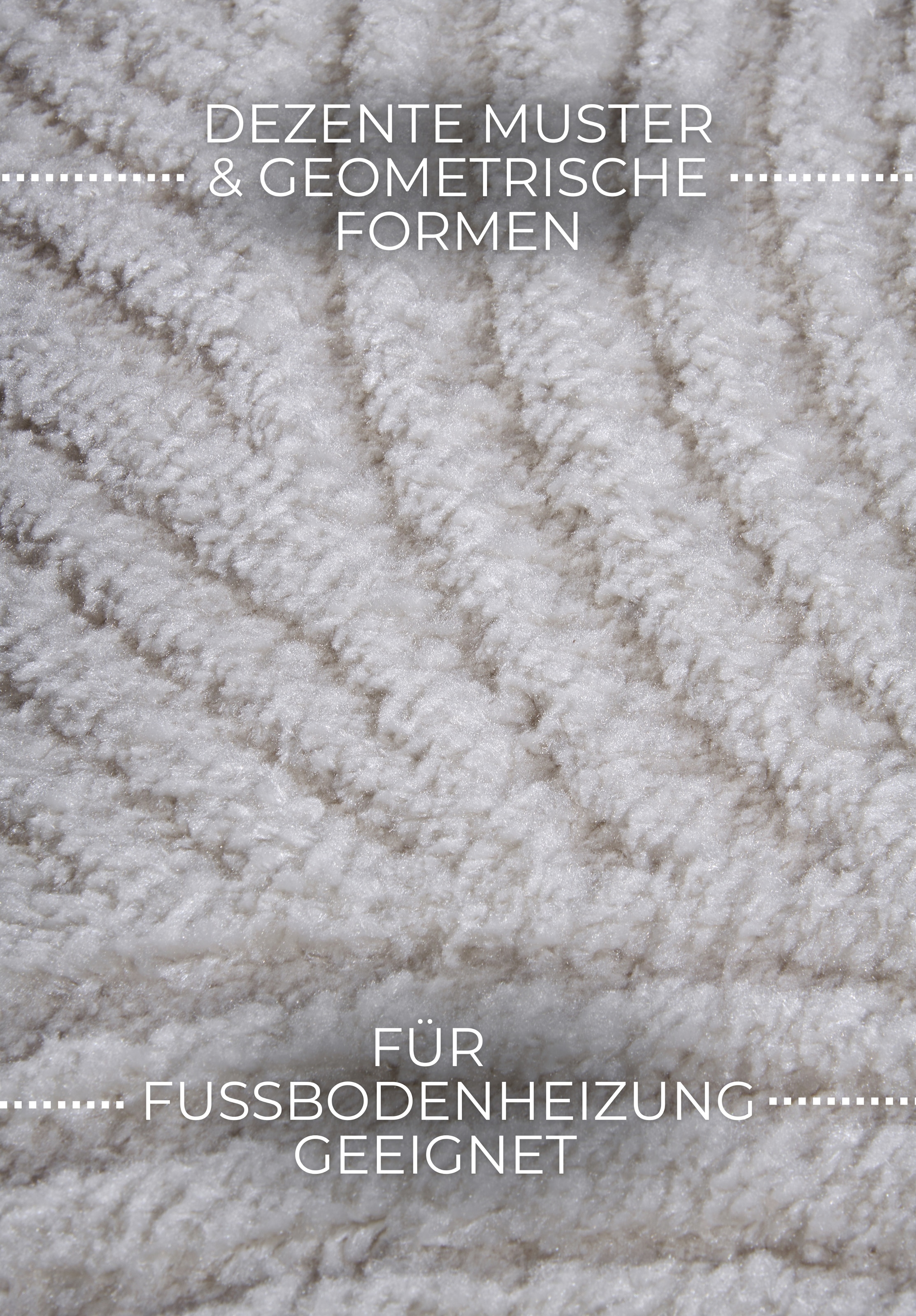 ELLE DECORATION Designteppich »Chappe«, rechteckig, 18 mm Höhe, Shaggy, Läufer, flauschig, weich, Langflor, modern, Hoch Tief Effekt