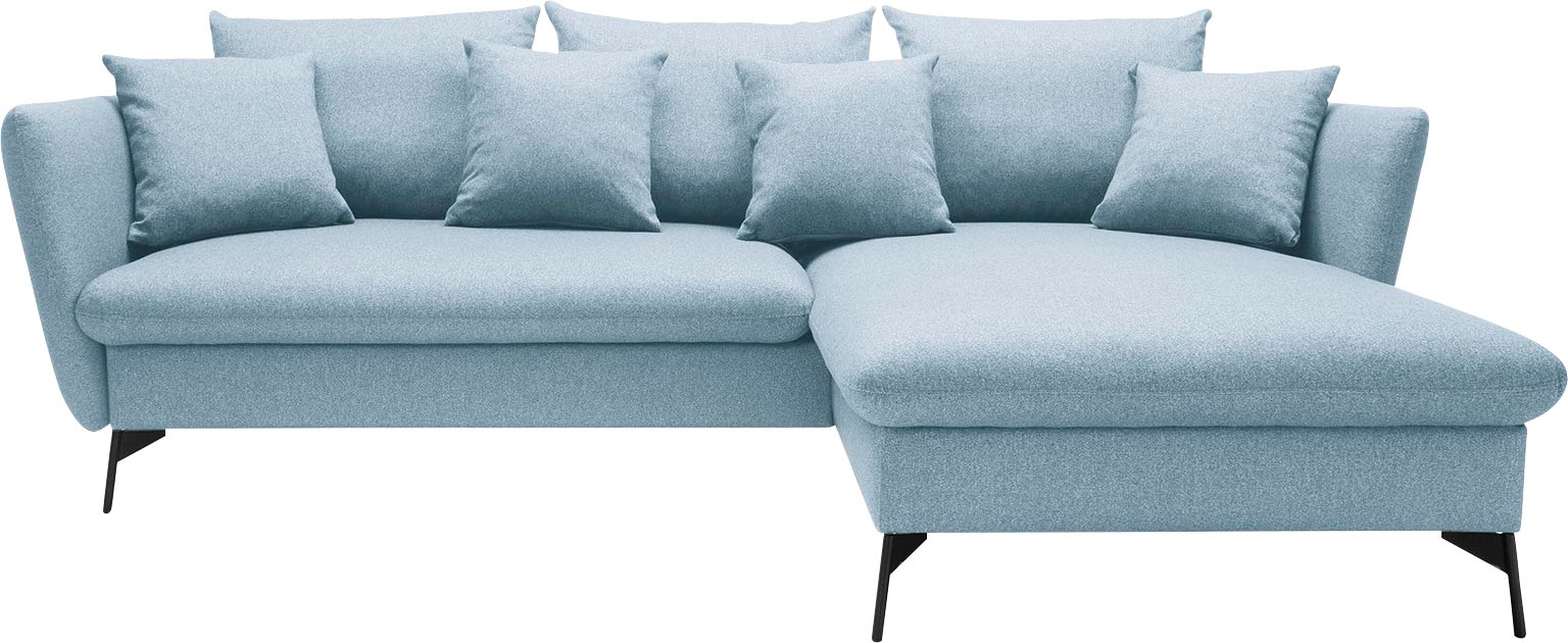 OTTO home Ecksofa »LIVORNO,258 cm, L-Form,« Schlaffunktion u. Bettkasten (1 günstig online kaufen
