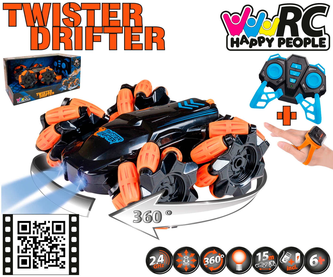 Happy People RC-Auto »RC Twister Drifter«, mit Licht