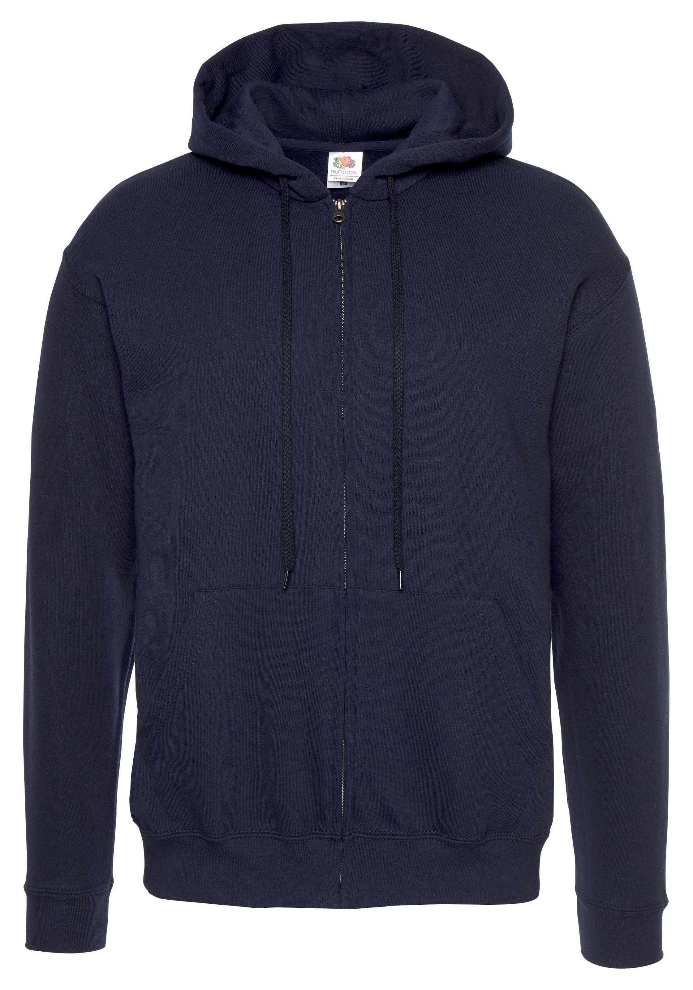 Fruit of the Loom Kapuzensweatjacke, mit Kängurutasche