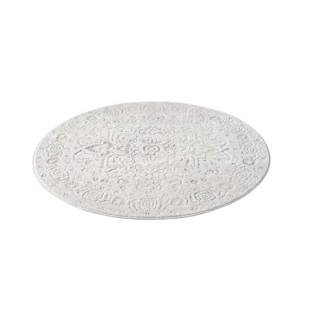 Carpet City Teppich »LOUNGE 0638« rund 15 mm Höhe Kurzflor-Teppich Modern, Hoch-Tief-Struktur, Wohnzimmer, Schlafzimmer