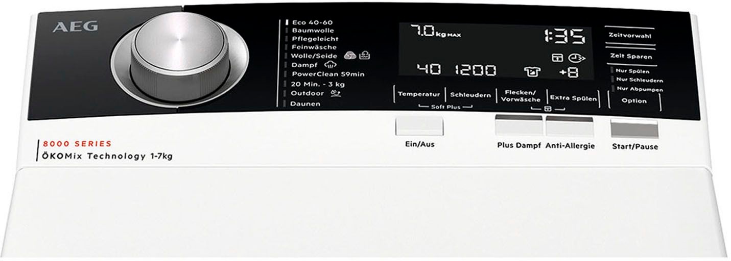 AEG Waschmaschine Toplader 8000 »LTR8A80370«, 6 kg, 1300 U/min günstig online kaufen