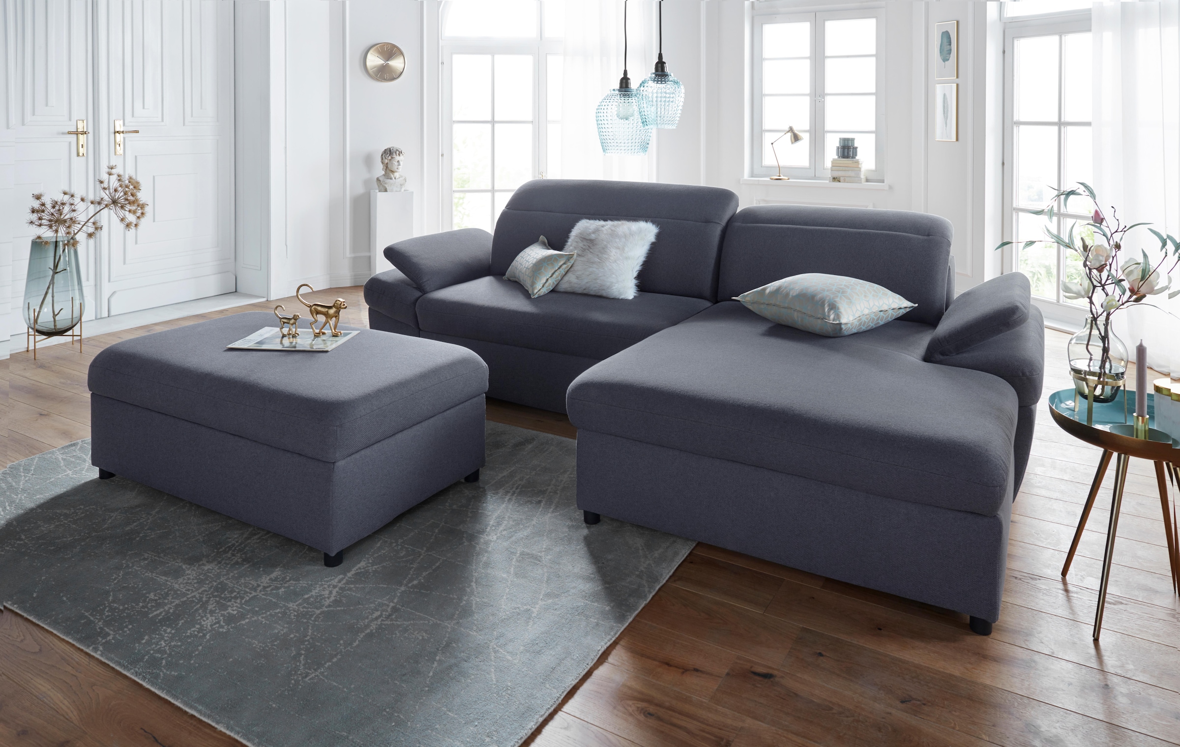 exxpo - sofa fashion Hocker »Kyoto Bankhocker mit Staufach unter der Sitzfläche«