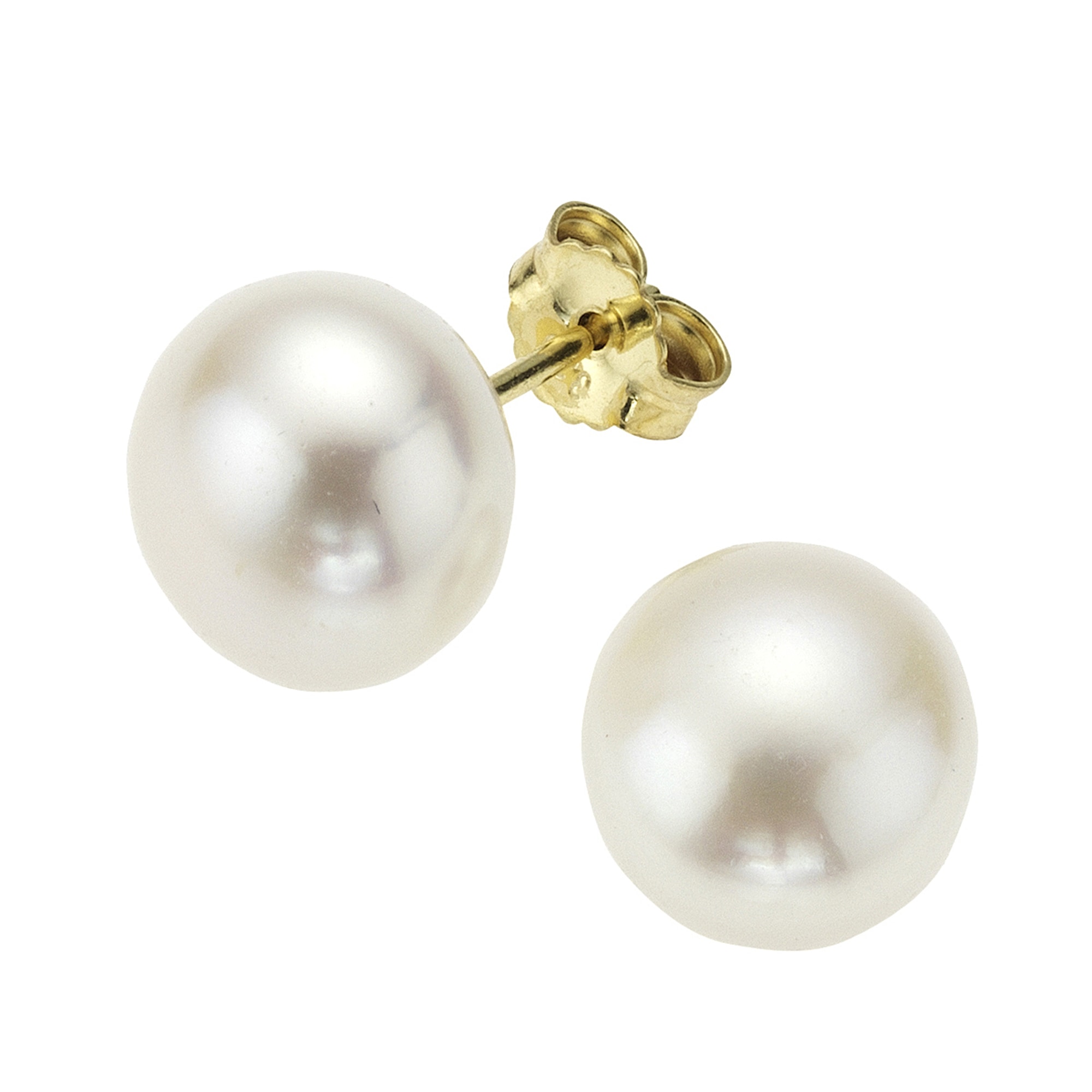Paar Ohrstecker »585 Gold Perlen weiß«