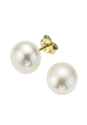 Paar Ohrstecker »585 Gold Perlen weiß«