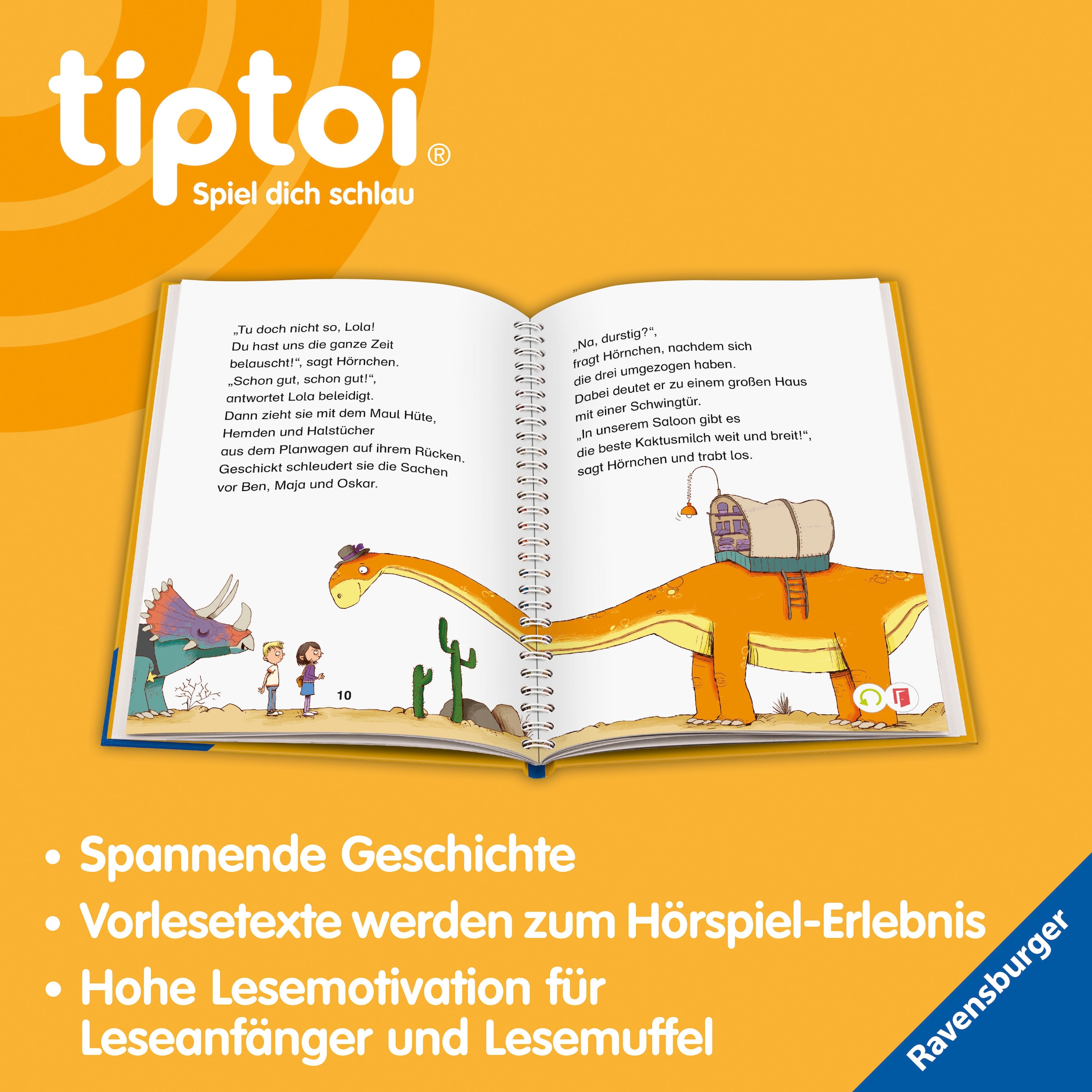 Ravensburger Buch »tiptoi® Lese-Lausch-Abenteuer Dino-Stadt«, Made in Europe