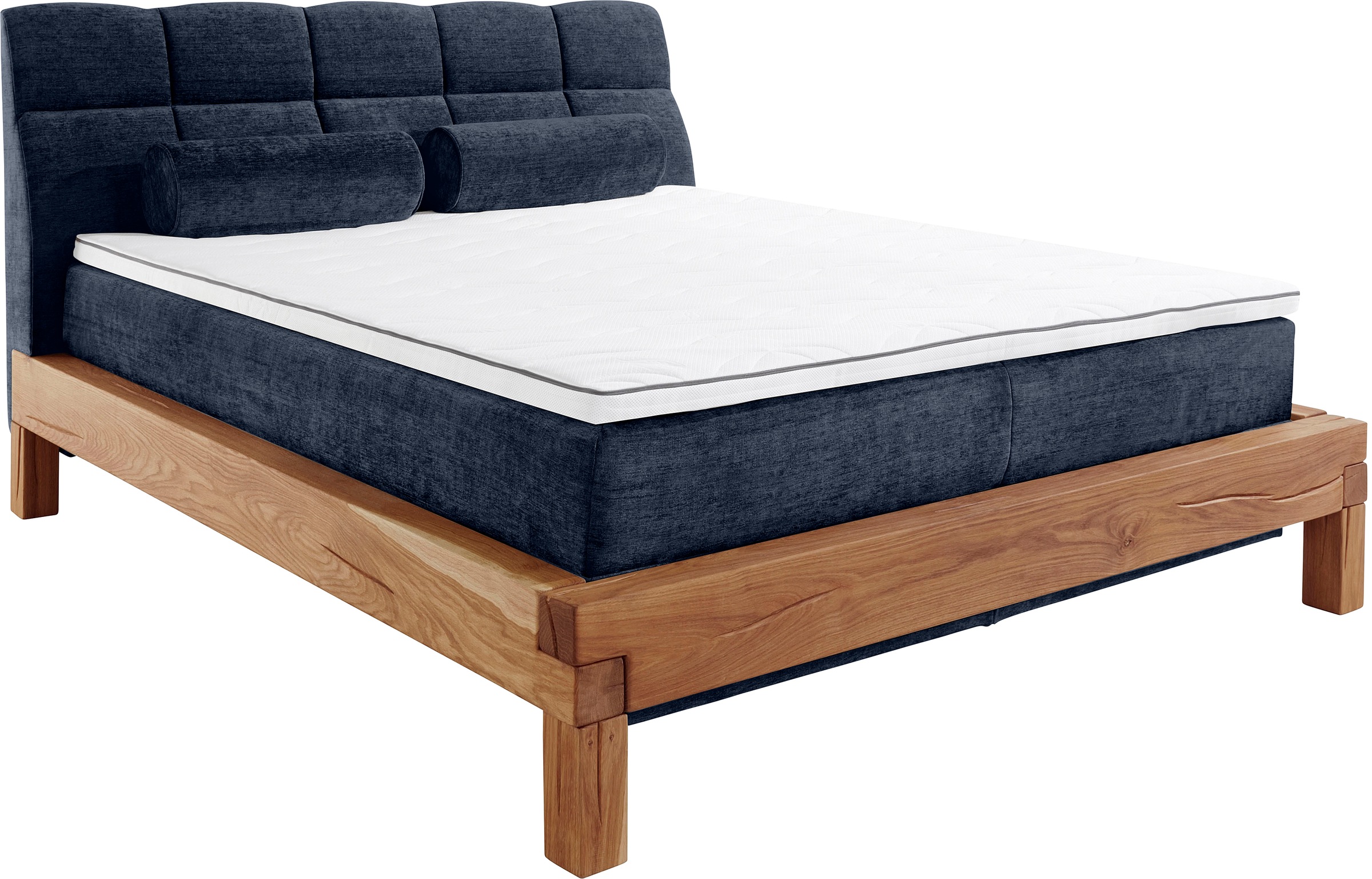 Home affaire Boxspringbett »Villads«, Liegefläche: 160/200 cm aus Balkeneiche, Inside-Boxspring-Unterbau