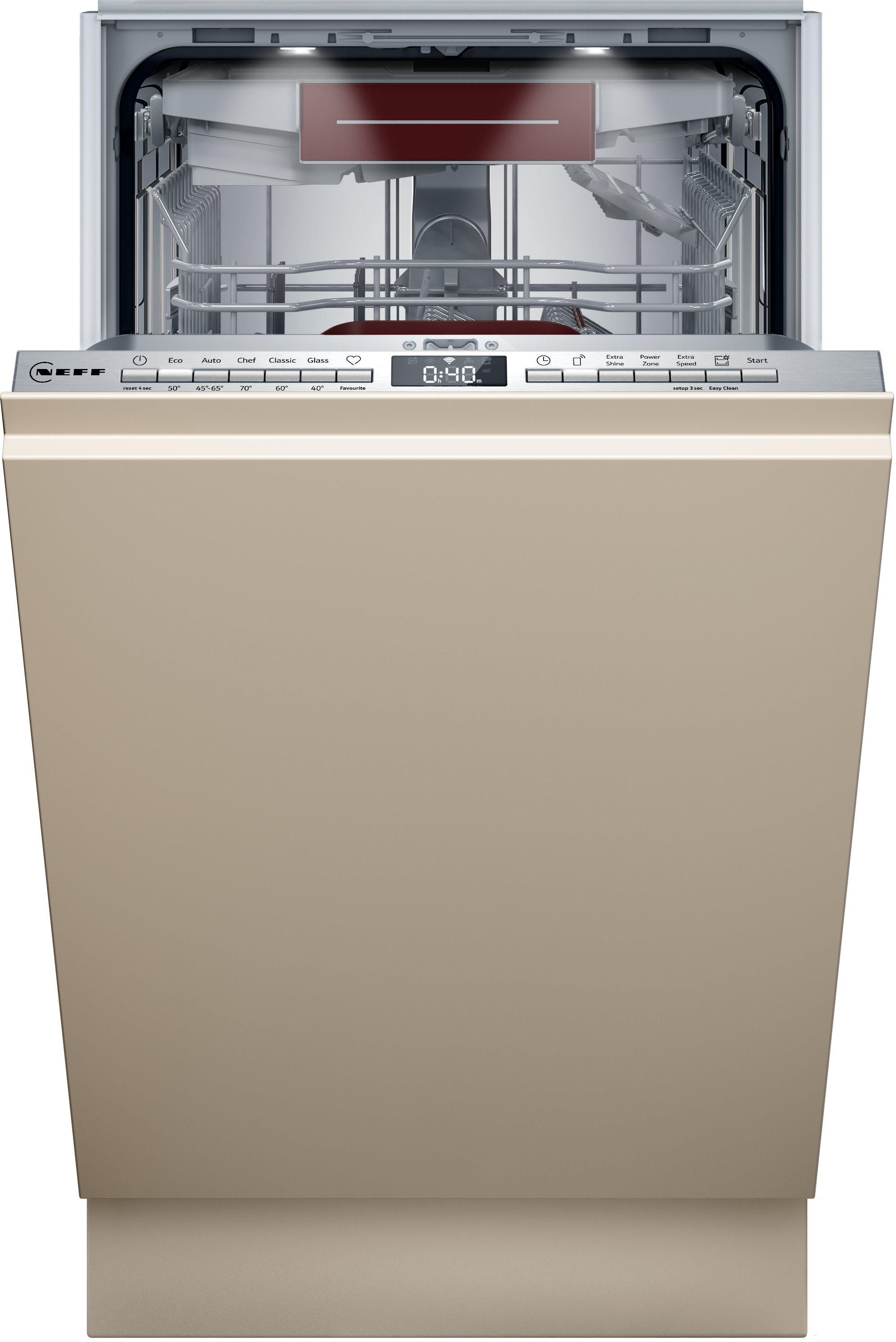 NEFF vollintegrierbarer Geschirrspüler »S857YMX12E«, 10 Maßgedecke, mit Time Light