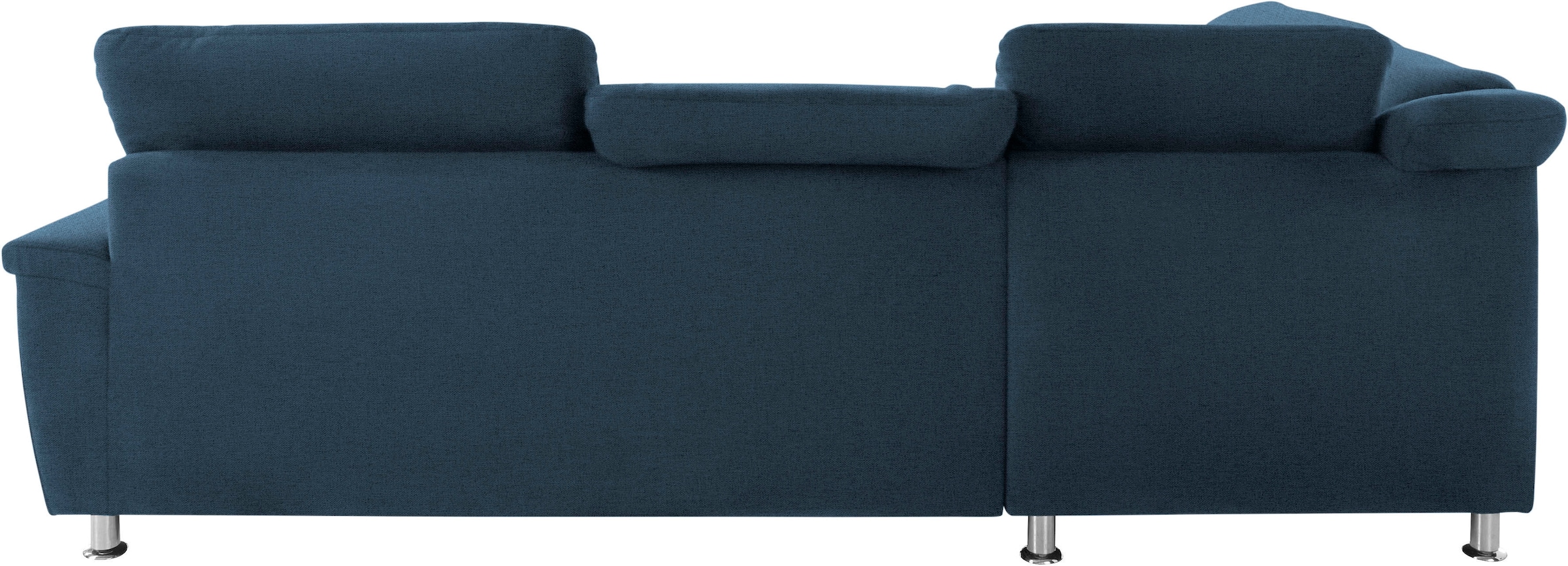 DOMO collection Ecksofa »Franzi, zeitlos und elegant, moderne Sitzheftung, L-Form«, wahlweise mit Kopfteilverstellung (dann Breite: 275 cm)