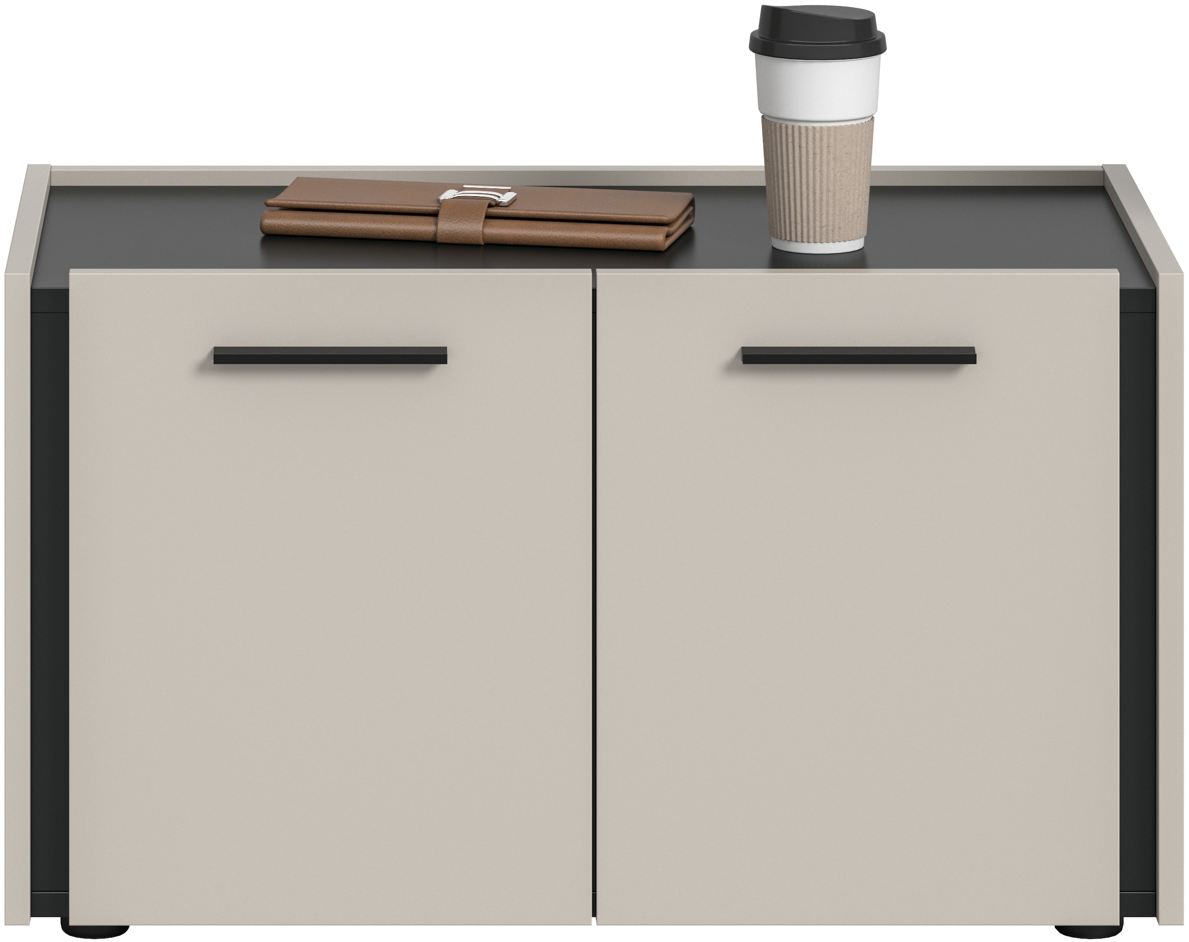 Home affaire Sitzbank »RAK, Breite 75 xm, 2 Türen, 2 Einlegeböden, 4 Fächer« bietet Platz für ca. 12 Schuhe,  Bank, Garderobenbank, Dielenbank, Flurbank, Kommode