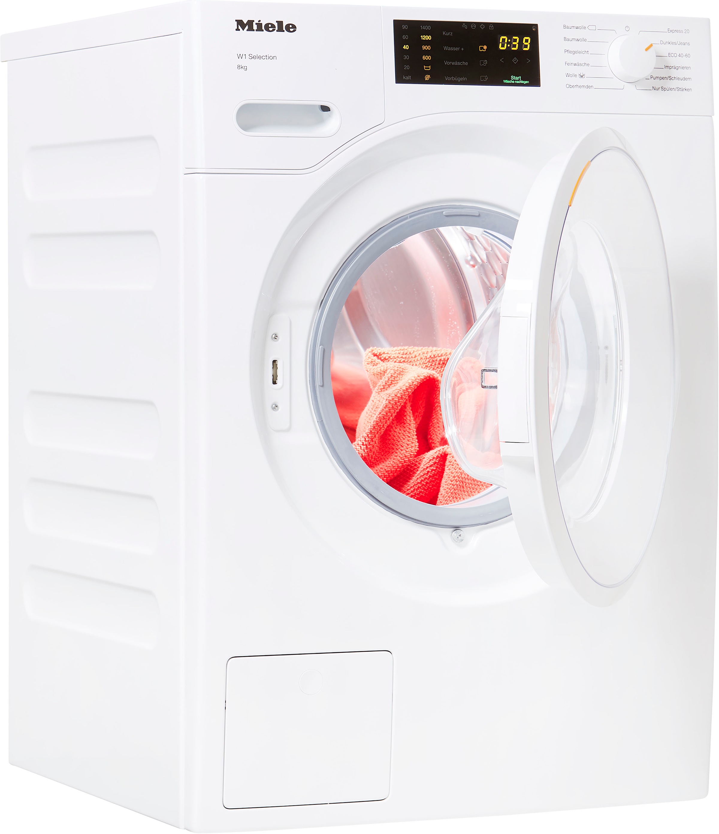 Miele Waschmaschine »WSD123 WCS 8kg«, 8 kg, 1400 U/min, Vorbügeloption