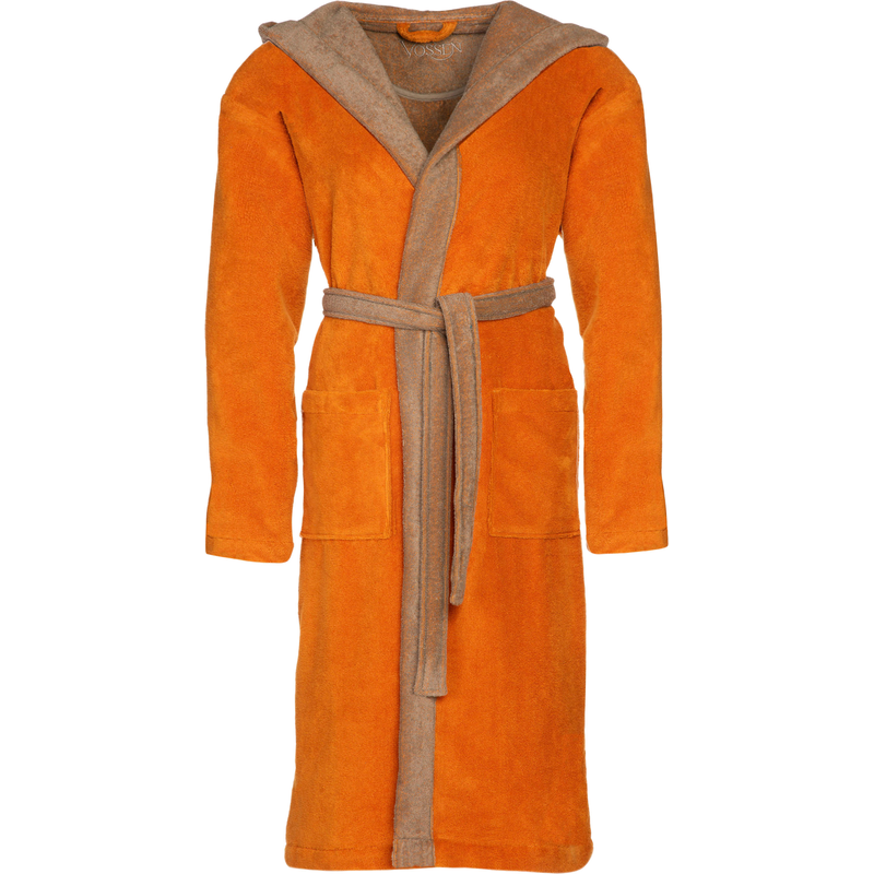 VOSSEN Bademantel »Poppy, ideal für Sauna & Spa, Hotelbademantel, Morgenmantel« 1 Stk. tlg., Doubleface Optik fox L Länge: 115 cm...