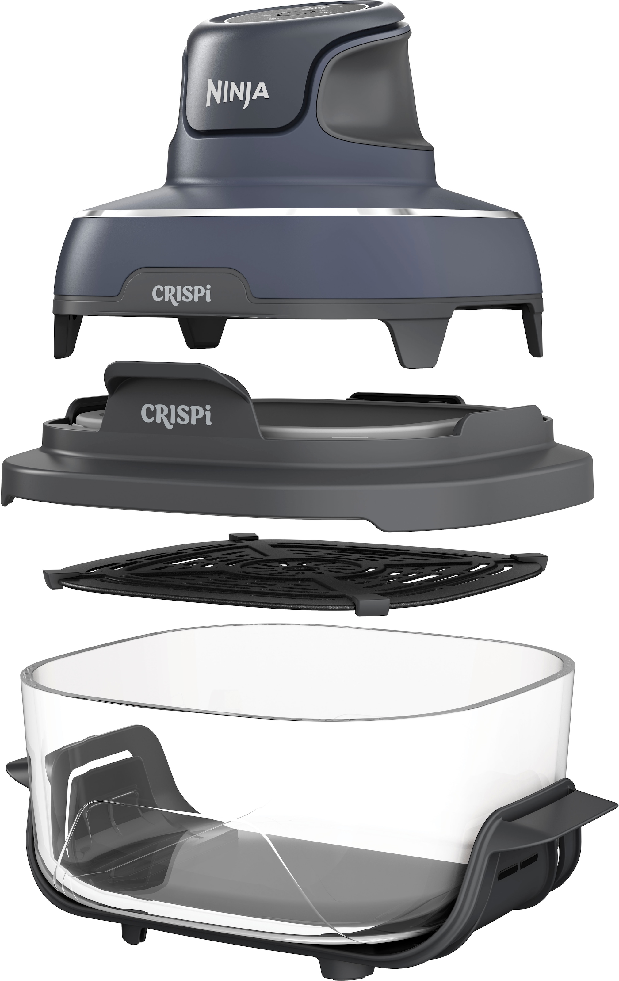 NINJA Heißluftfritteuse »CRISPi 4-in-1 Cyber Space - FN101EUGY« 1700 W tragbar