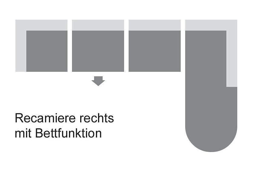 DOMO collection Ecksofa »Papenburg, zeitlose Rückensteppung, elegante Formensprache, L-Form«, in großer Farbvielfalt, wahlweise mit Bettfunktion